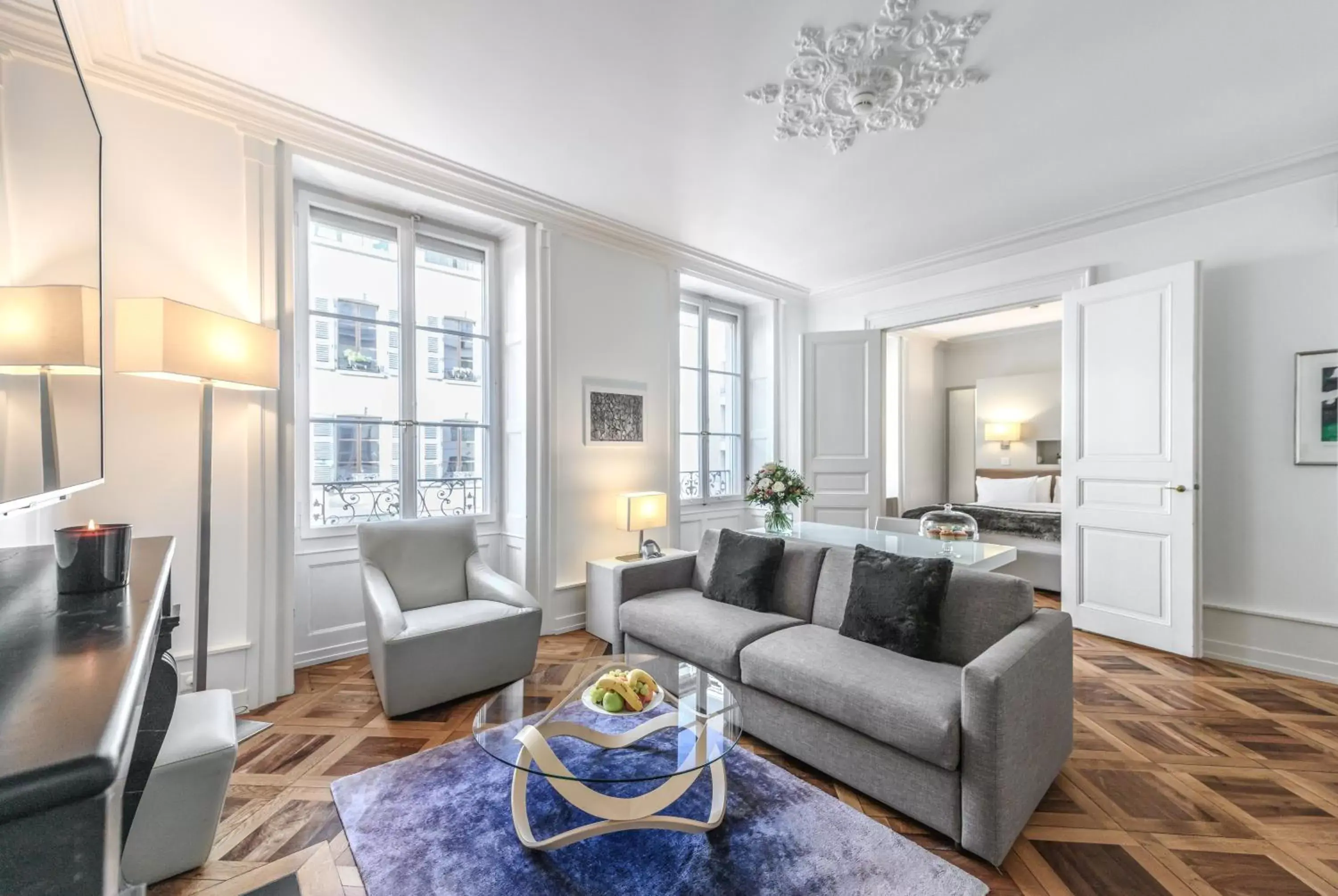 Living room, Seating Area in Swiss Luxury Apartments