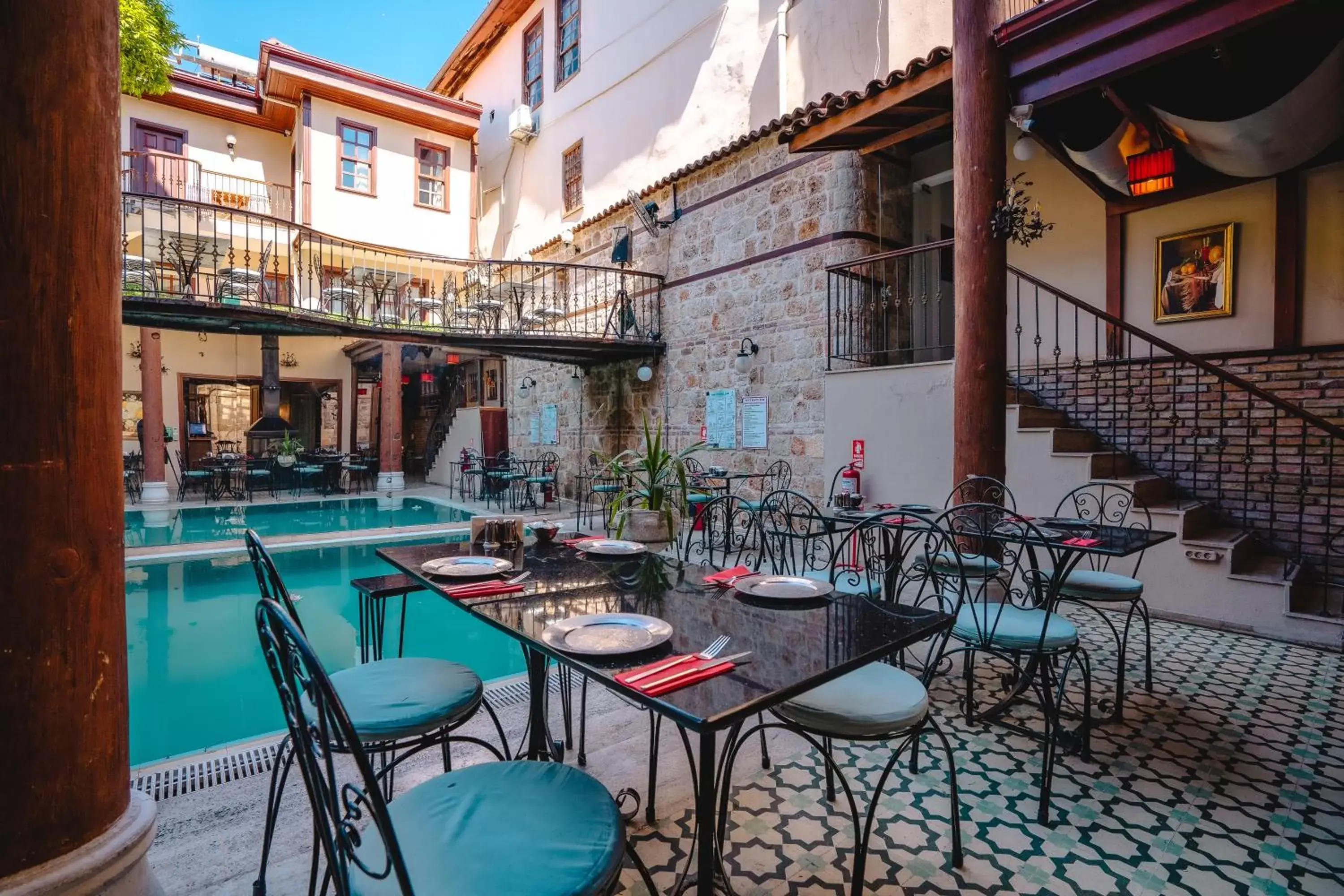 Patio, Restaurant/Places to Eat in Mediterra Art Hotel Antalya