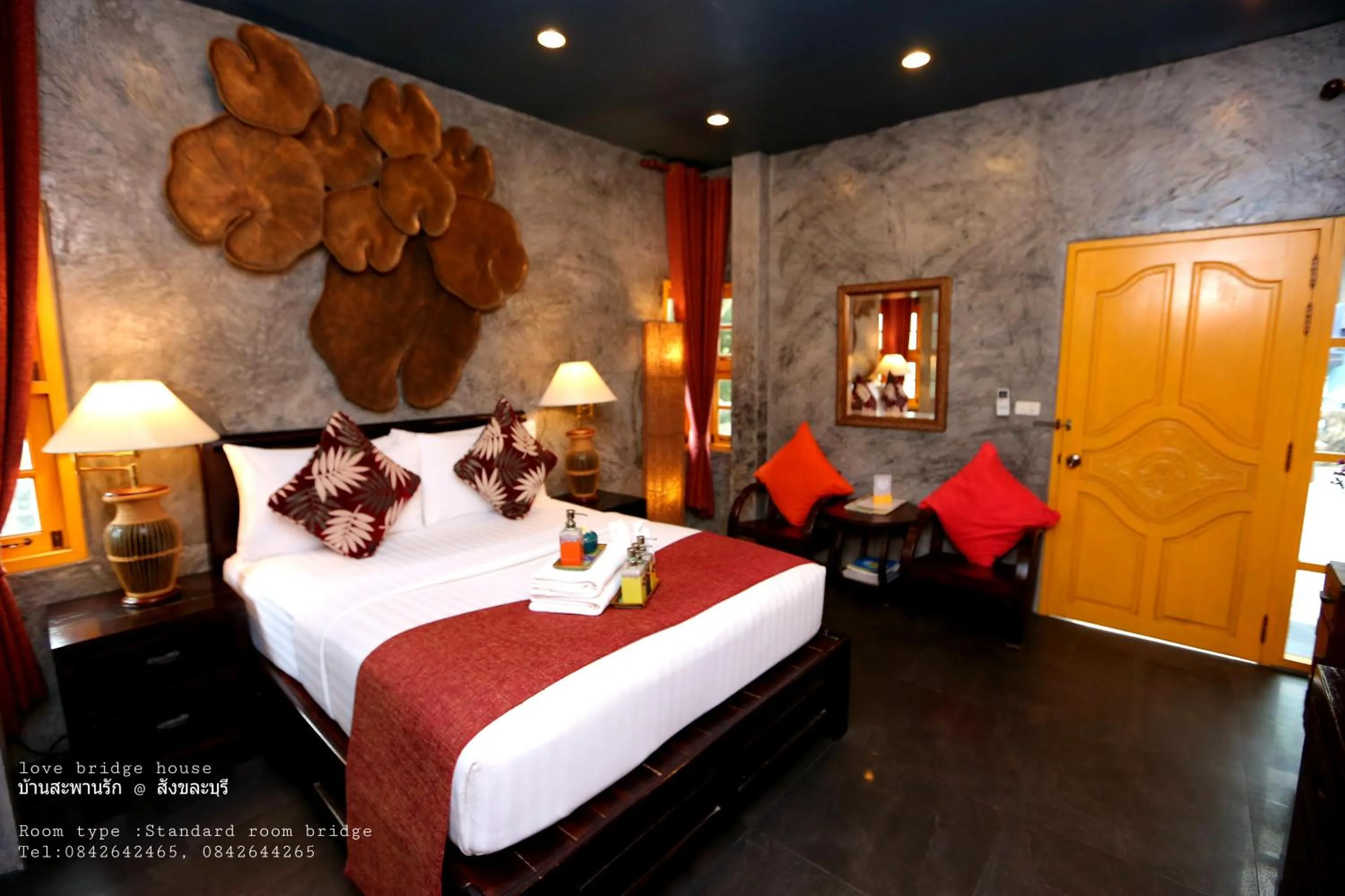 Bed in Love Bridge House บ้านสะพานรัก