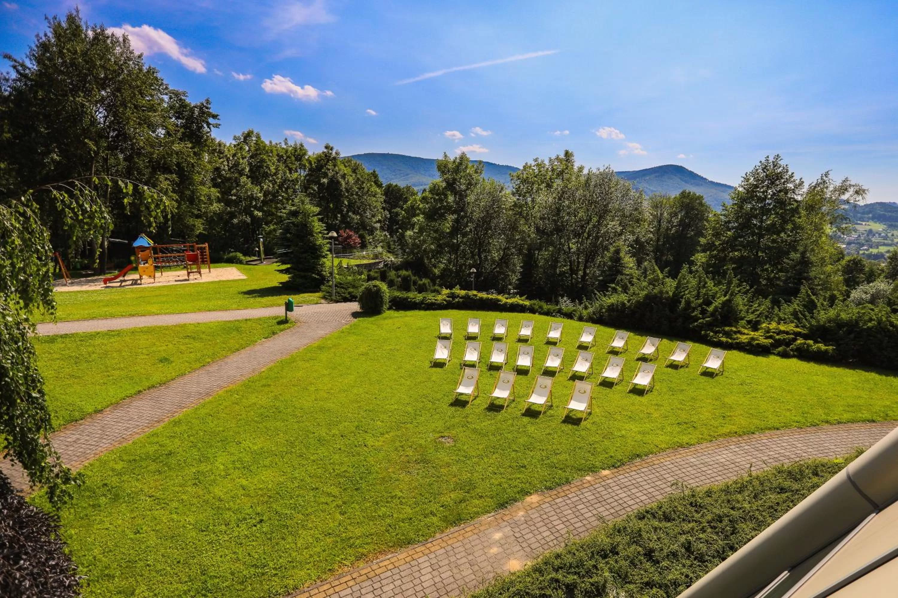 Garden in Hotel Belweder