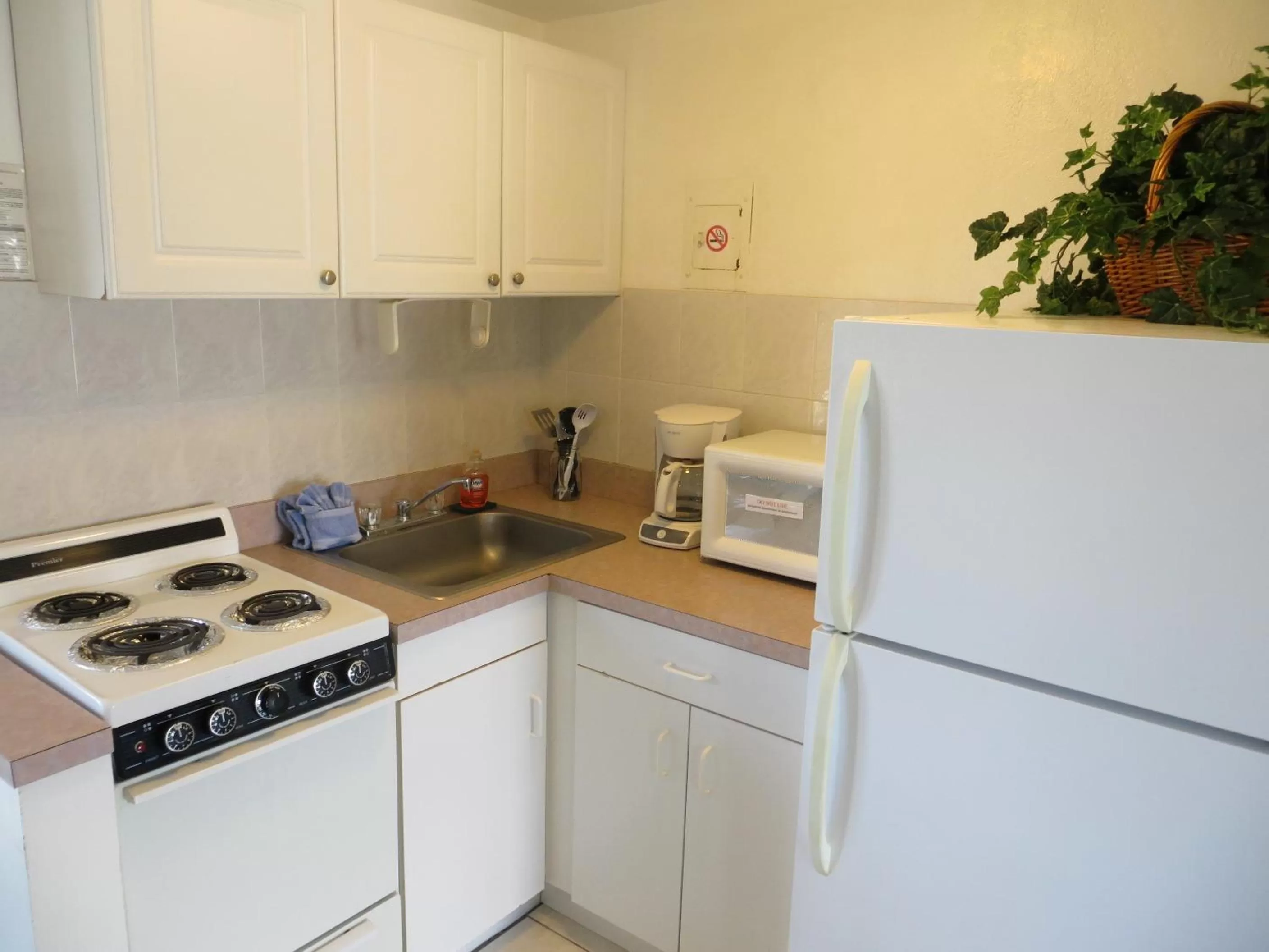 Kitchen or kitchenette in Sand Castle Motel