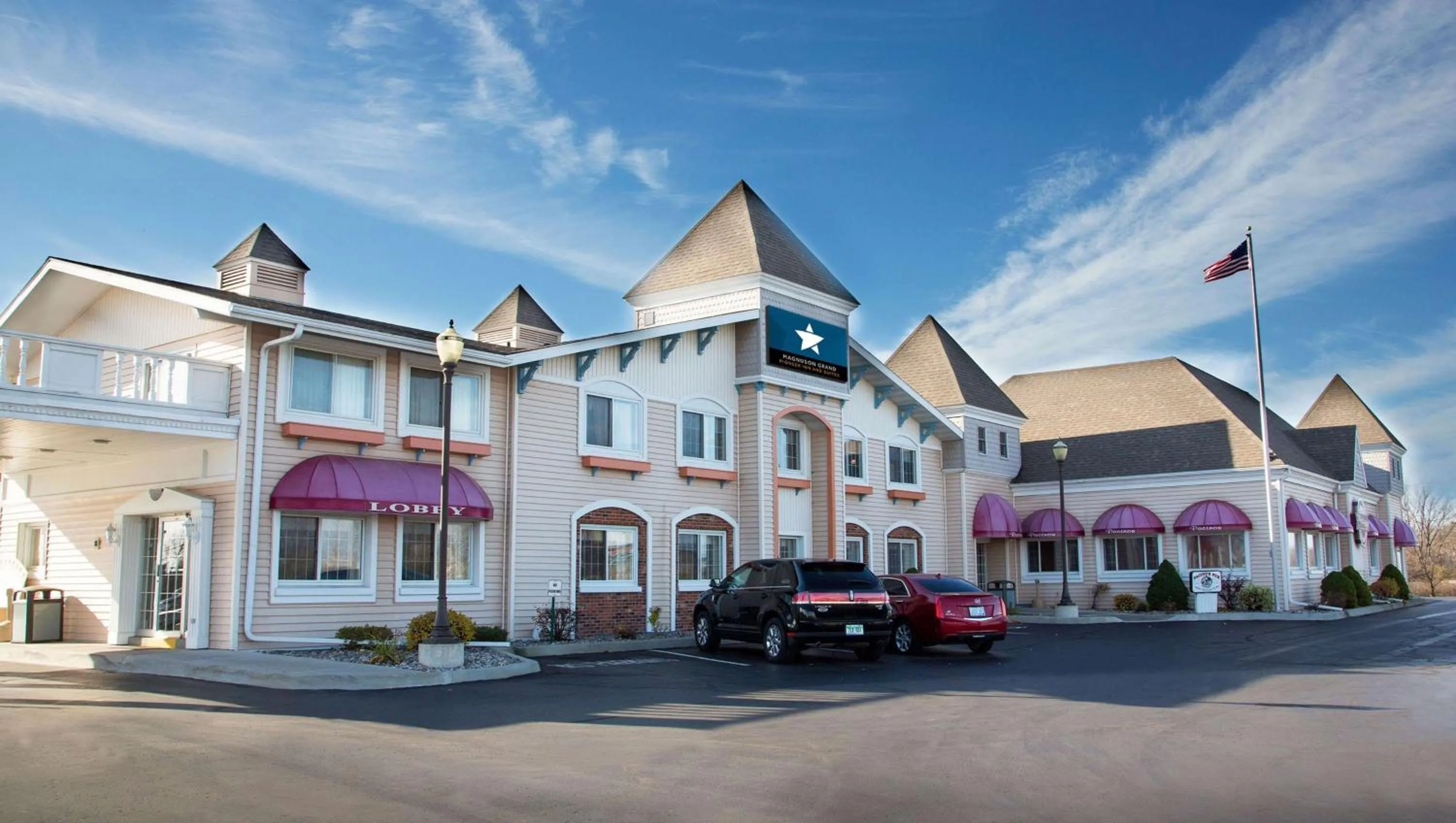 Property building in Magnuson Grand Pioneer Inn and Suites
