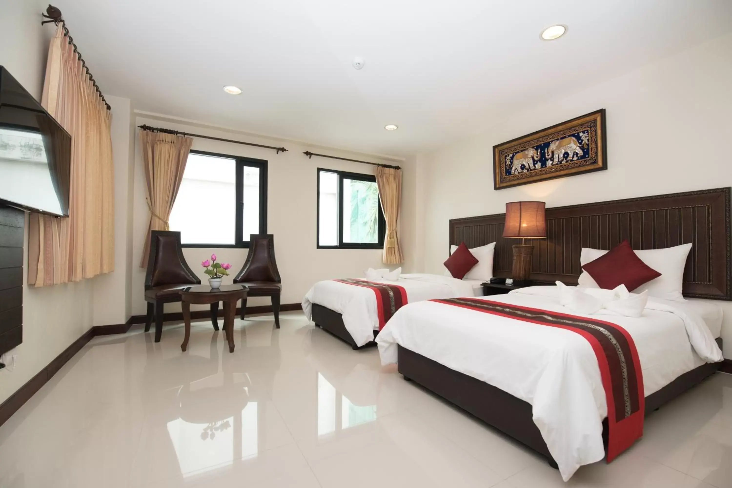 Bed, Room Photo in True Siam Rangnam Hotel