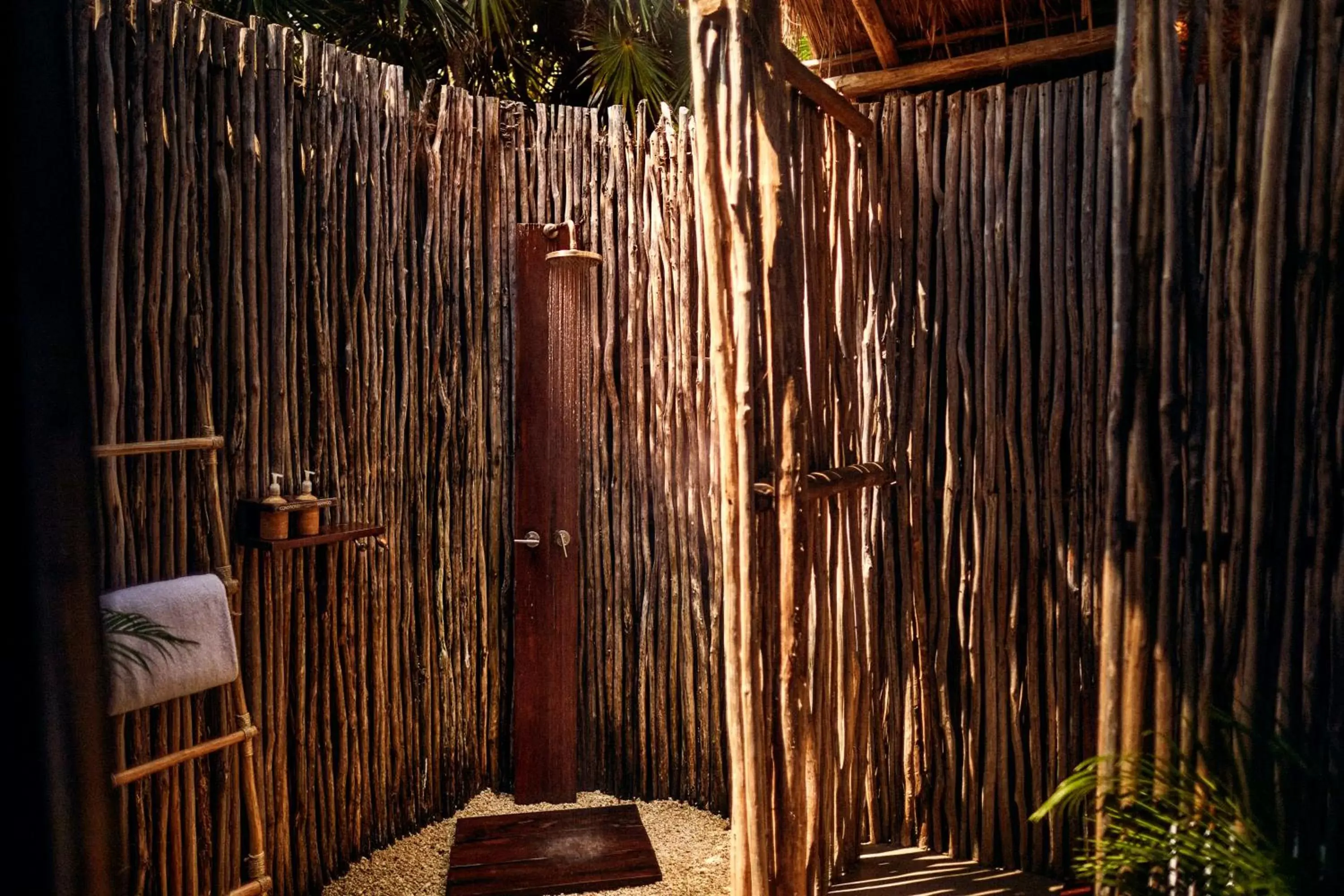 Shower in Our Habitas Tulum