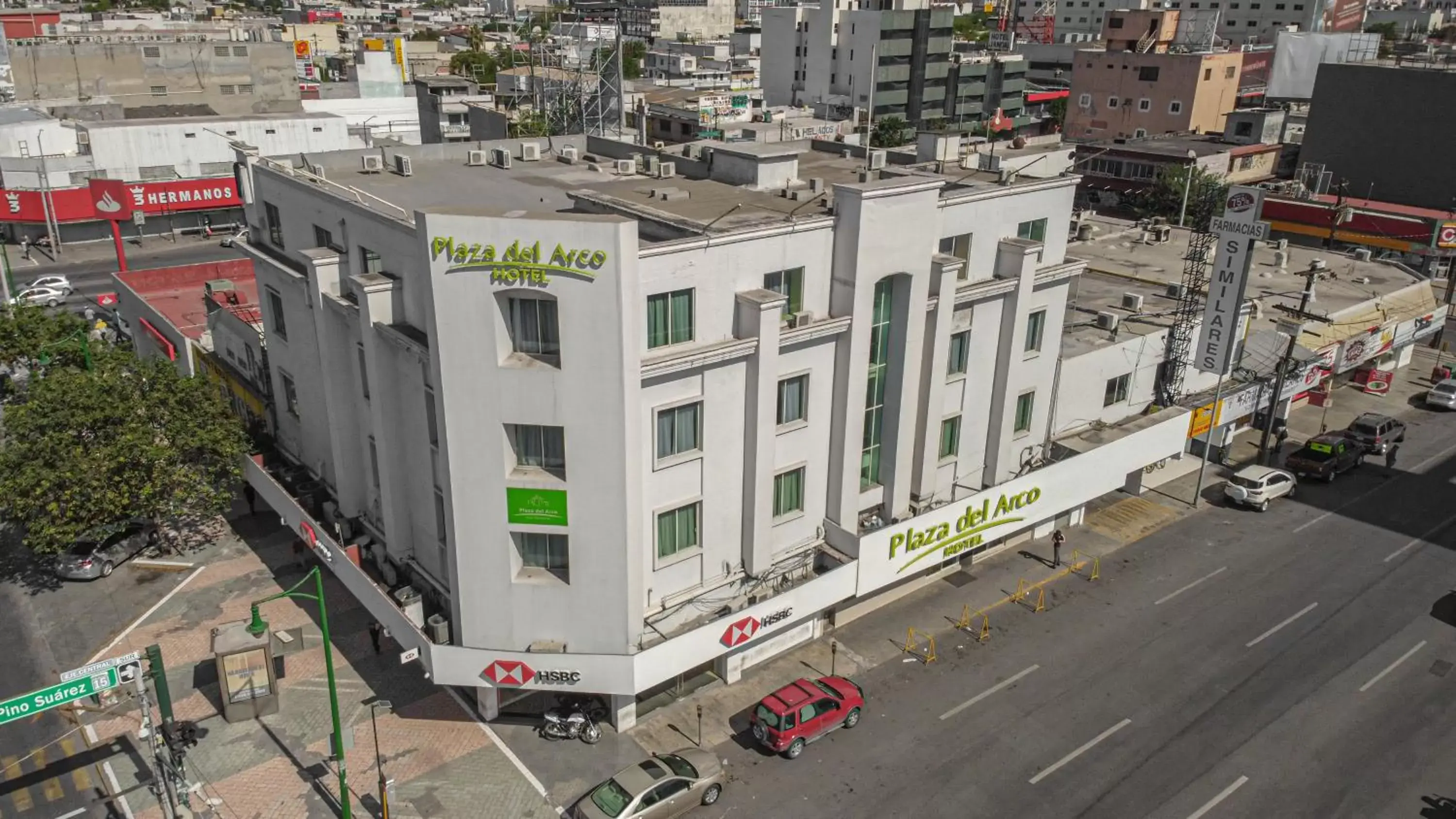 Property building, Bird's-eye View in Hotel Plaza del Arco - Monterrey