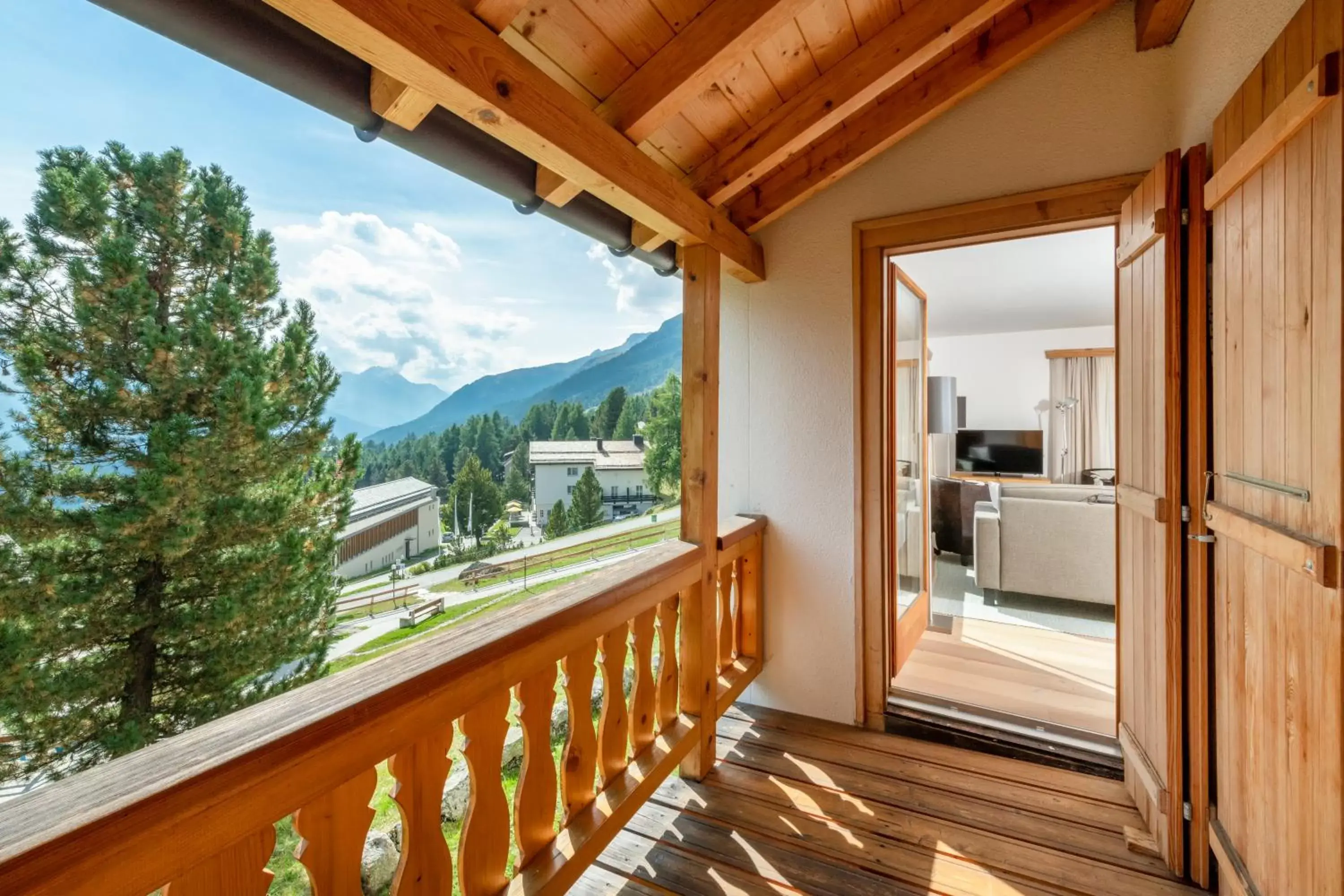 Balcony/Terrace in Berghotel Randolins