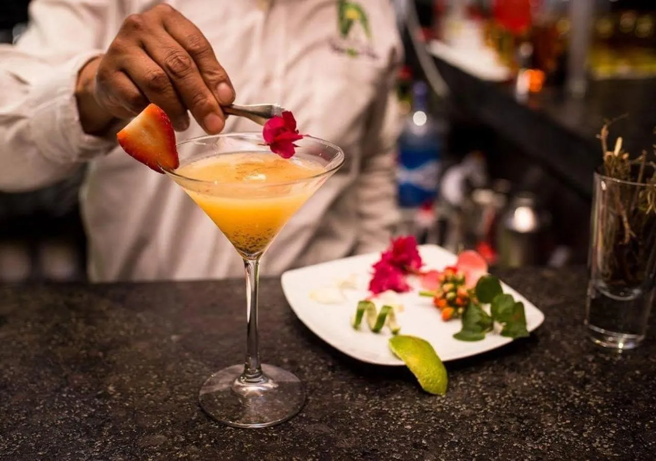 Drinks in Hotel Las Puertas de Tepoztlan