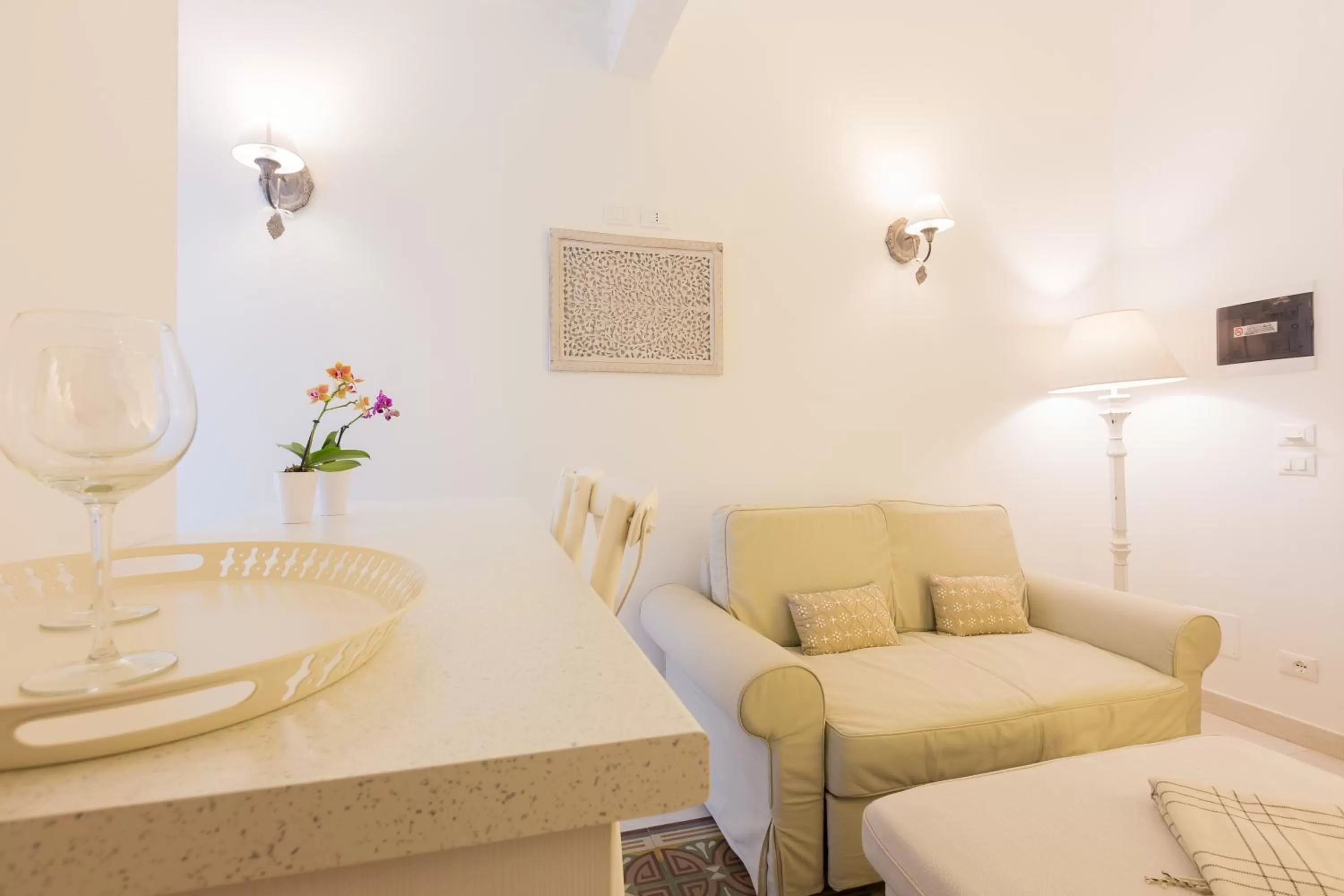 Photo of the whole room in Suite Le Perle