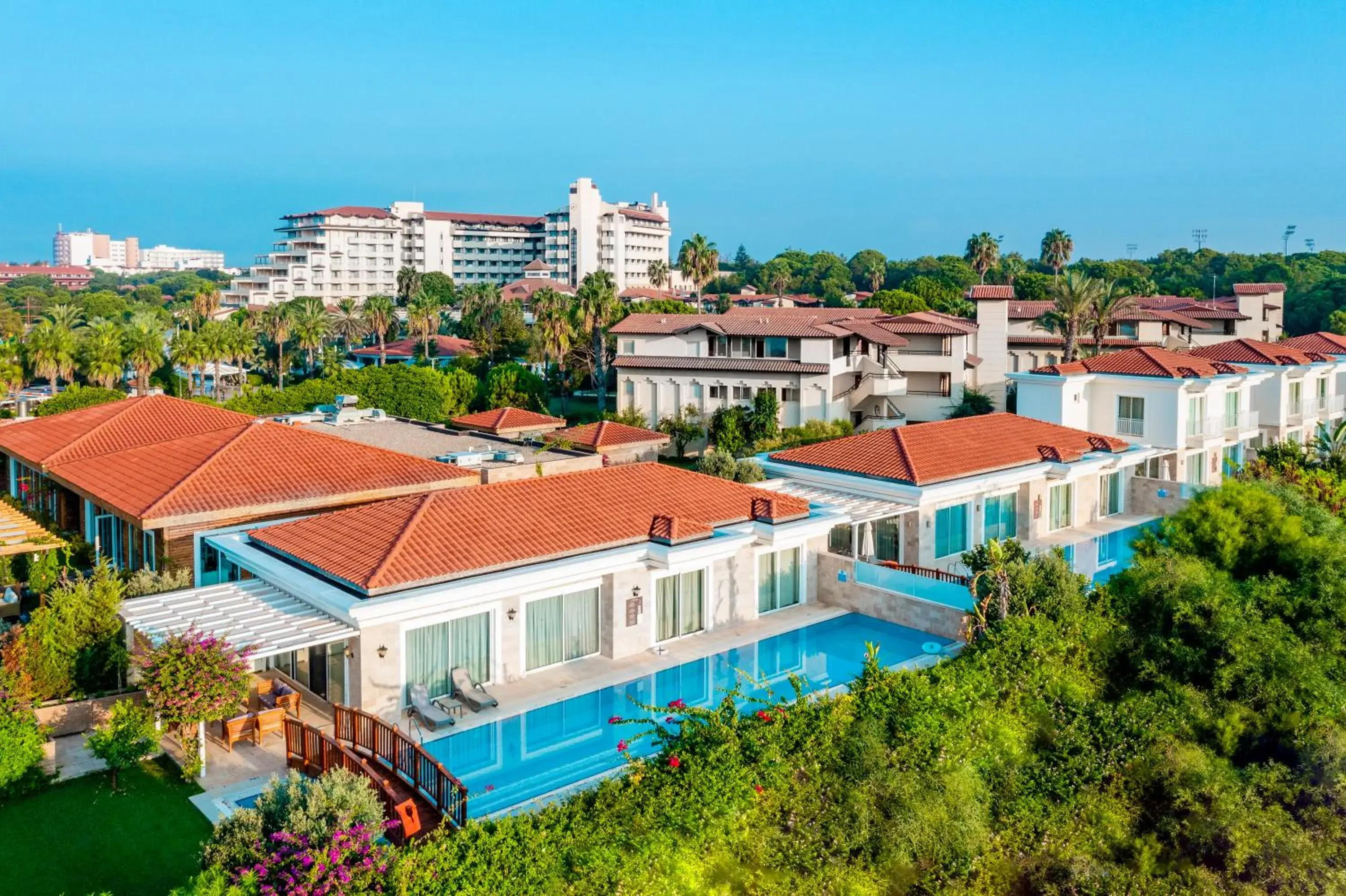 Bird's eye view, Pool View in Bellis Deluxe Hotel