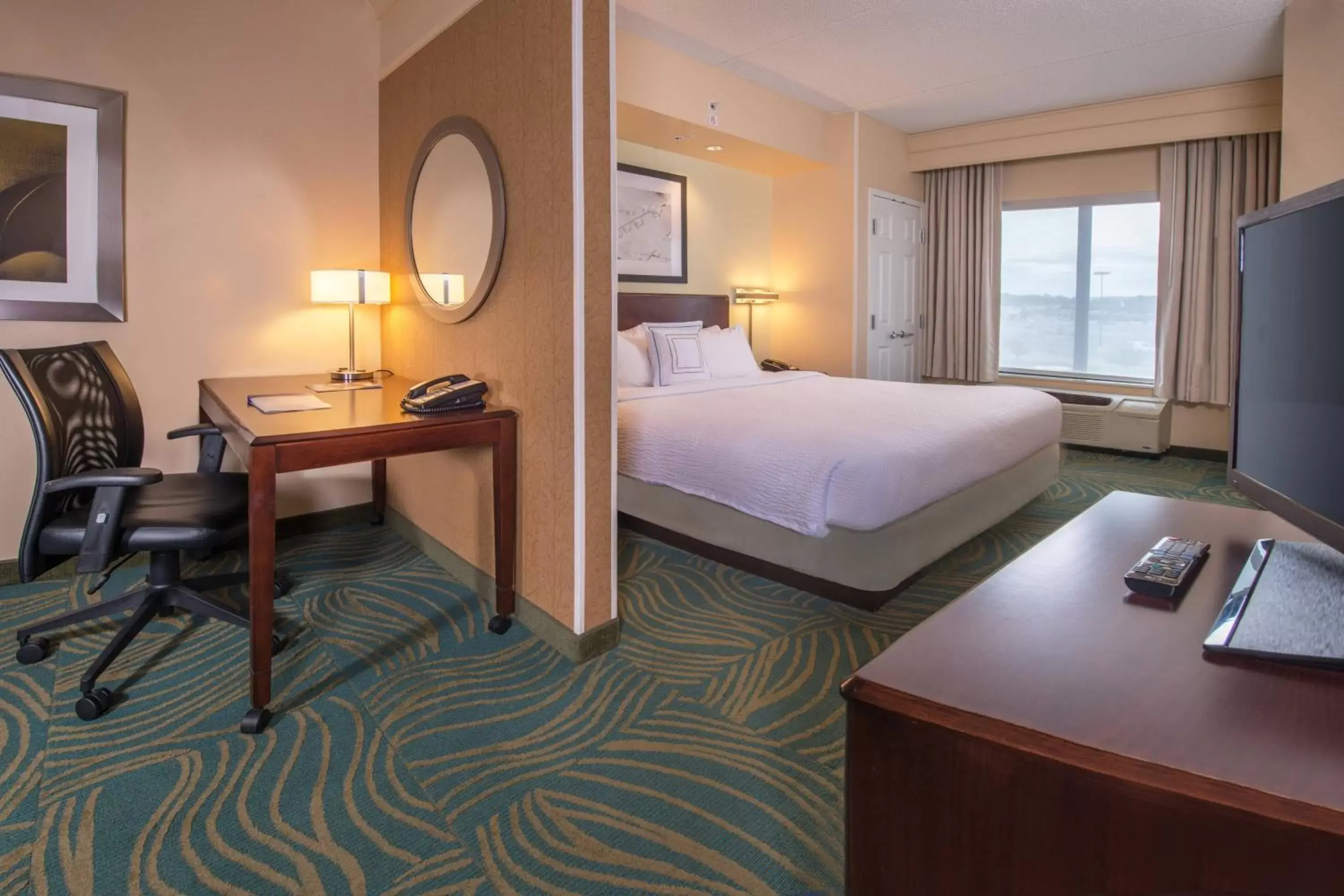 Photo of the whole room, Bed in SpringHill Suites Hagerstown