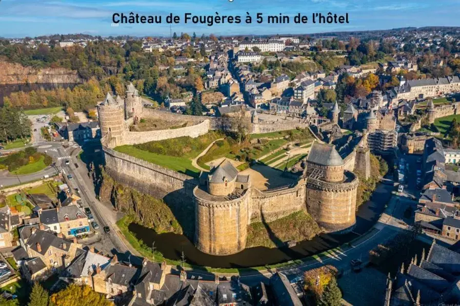 Nearby landmark, Bird's-eye View in Brit Hotel Piscine & Spa - Fougères