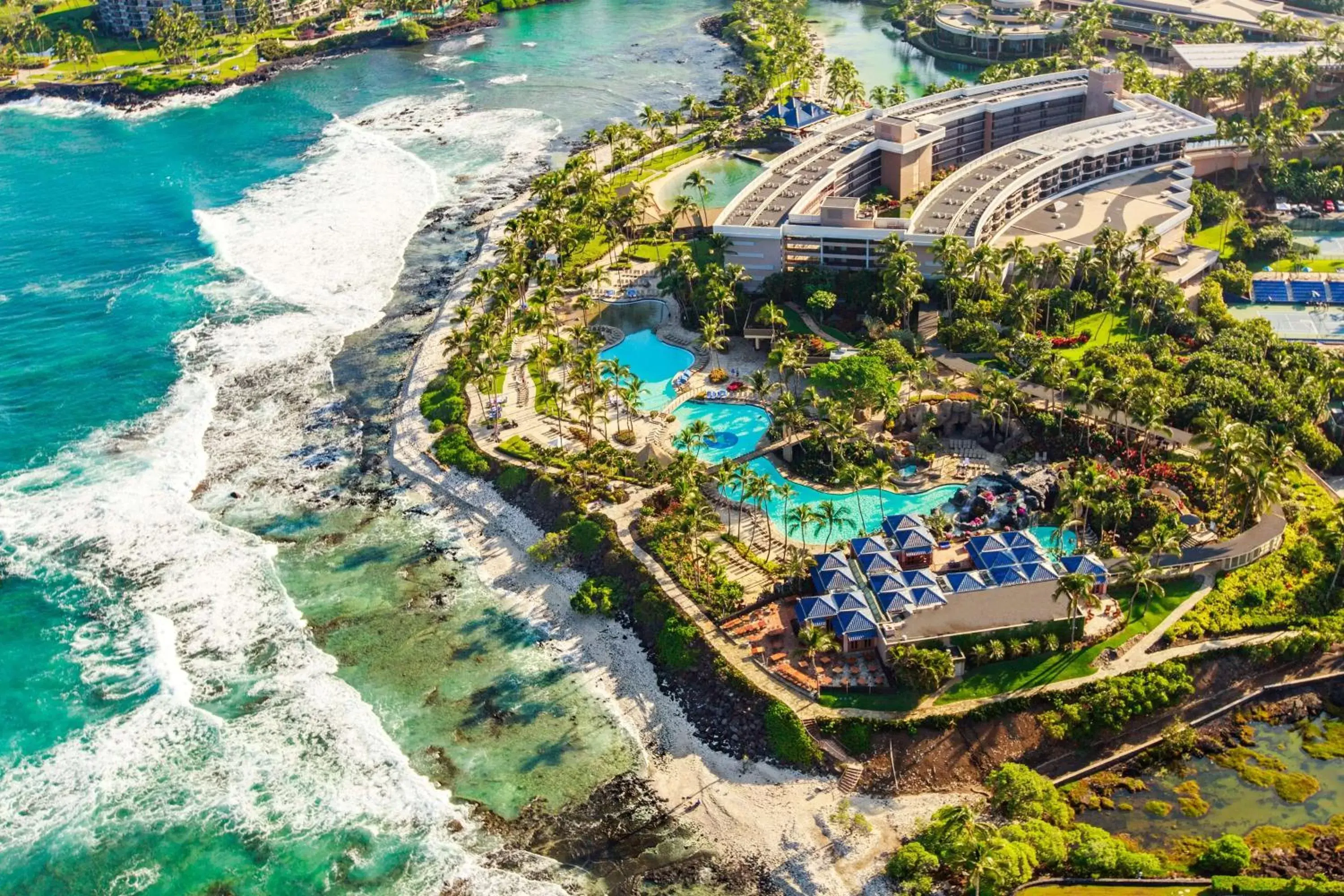 Property building, Bird's-eye View in Hilton Waikoloa Village