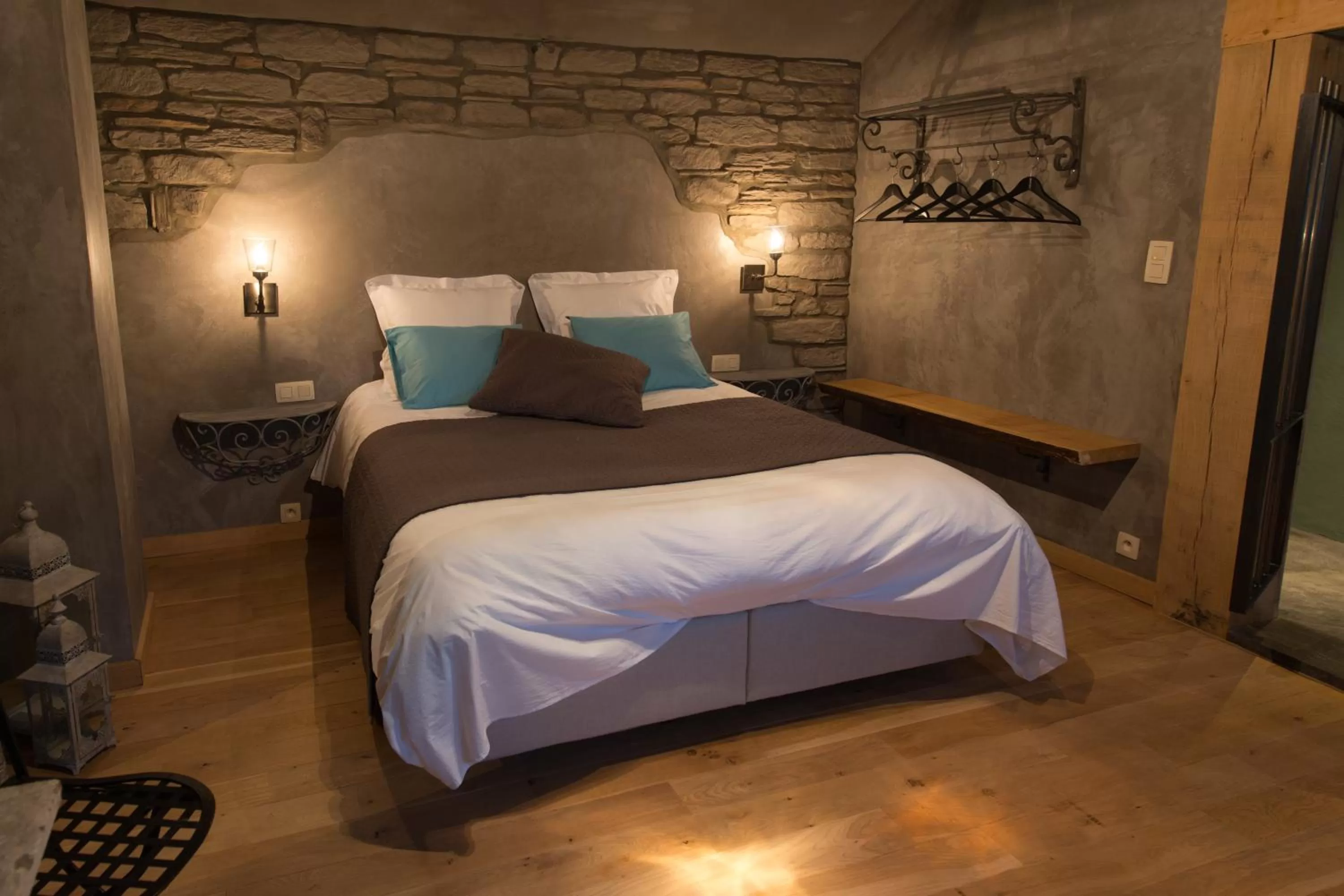 Bed in Les Chambres du Vivier, chambres d'hôtes à Durbuy