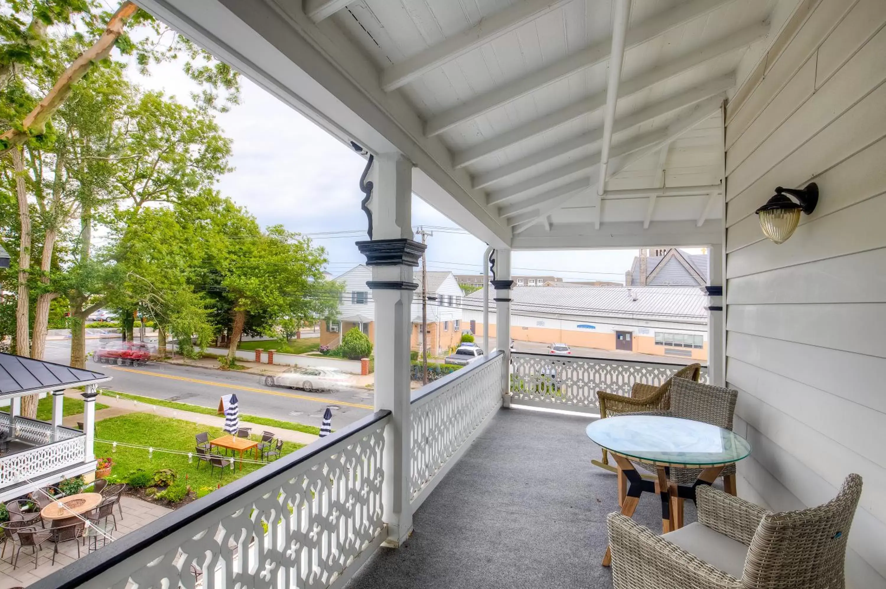 View (from property/room), Balcony/Terrace in Elaine's Cape May Boutique Hotel