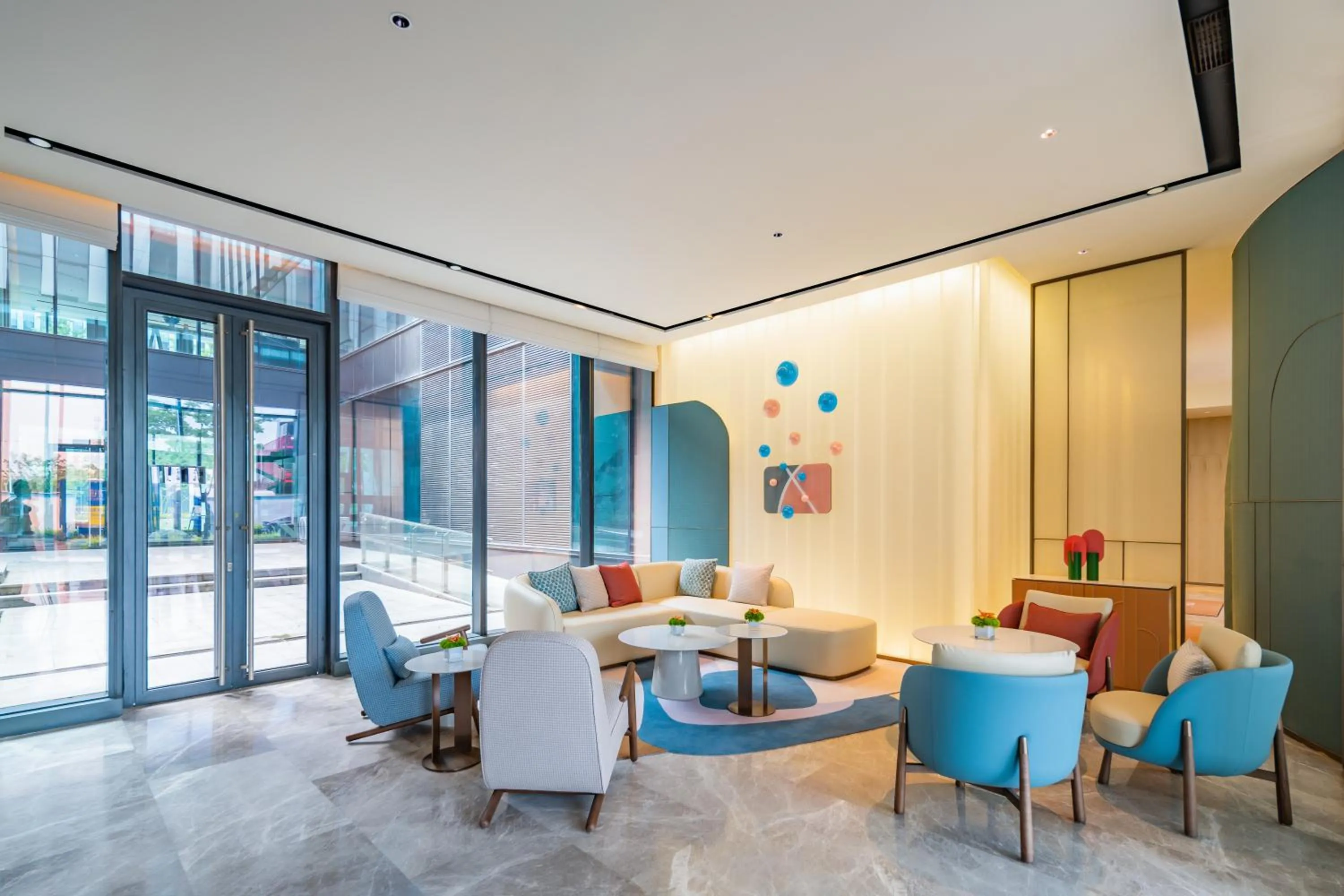 Seating area in EVEN Hotels Shanghai Expo by IHG