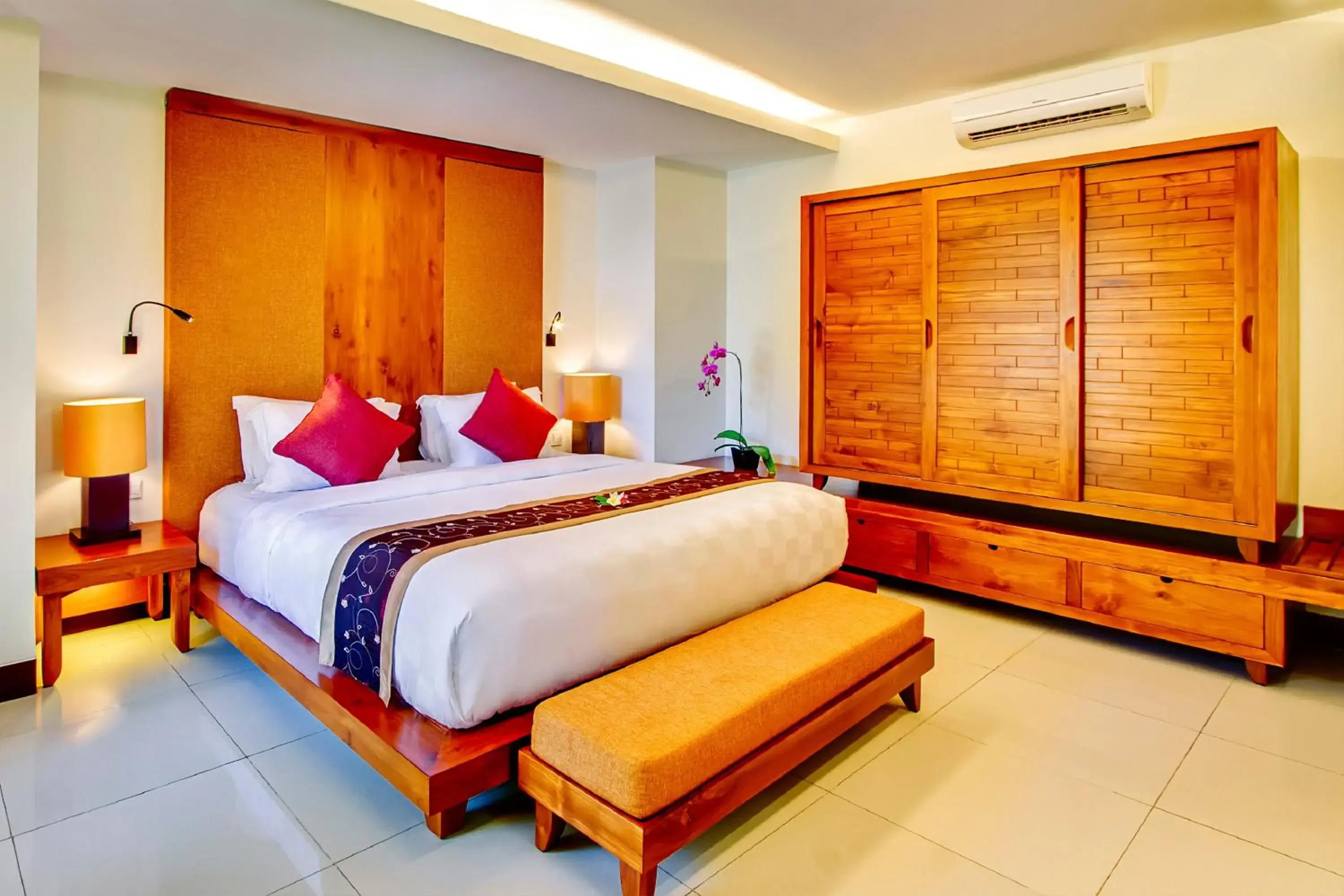 Bedroom, Bed in Rama Beach Resort And Villas