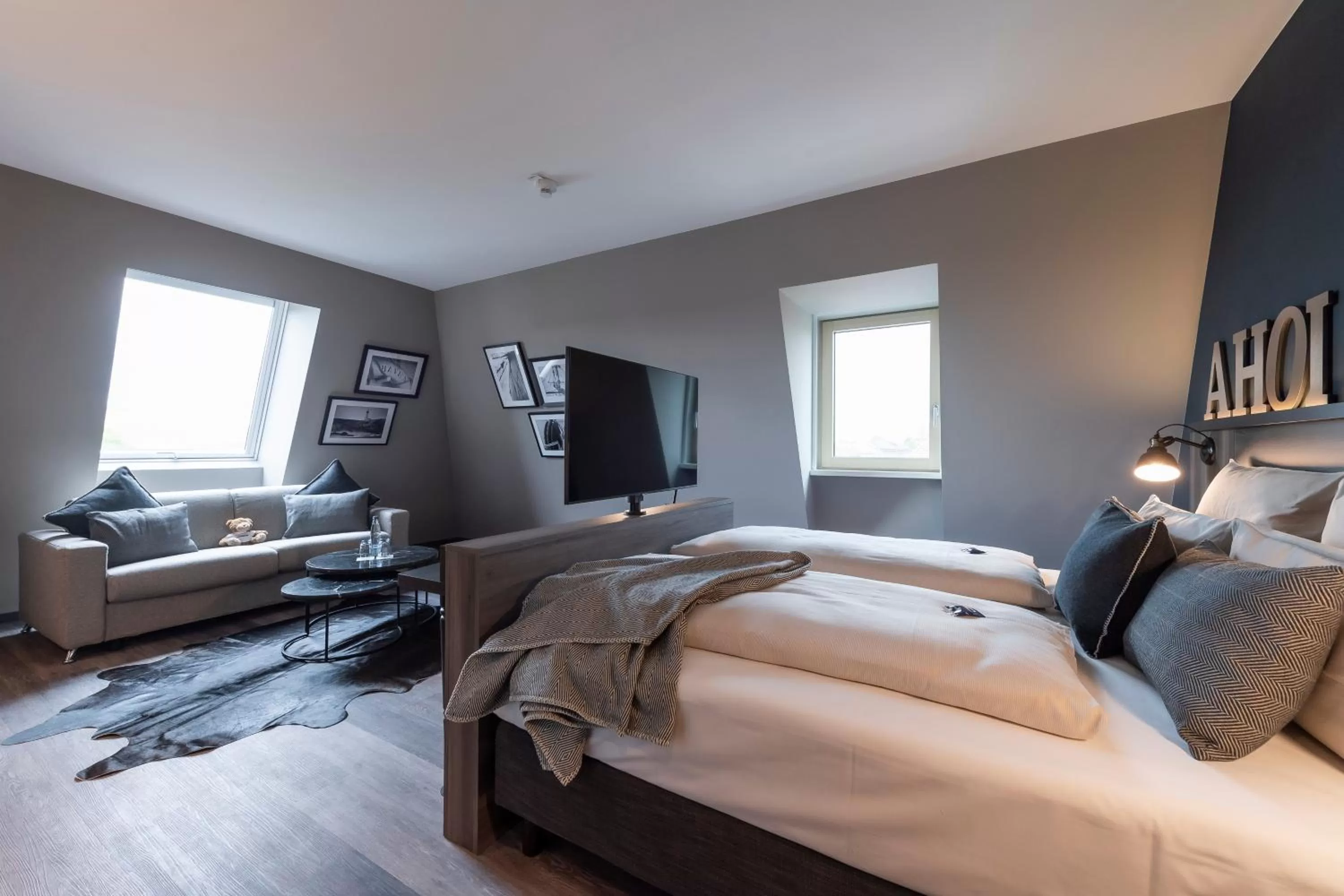 Bed in HARBR Hotel Ludwigsburg, a member of Radisson Individuals