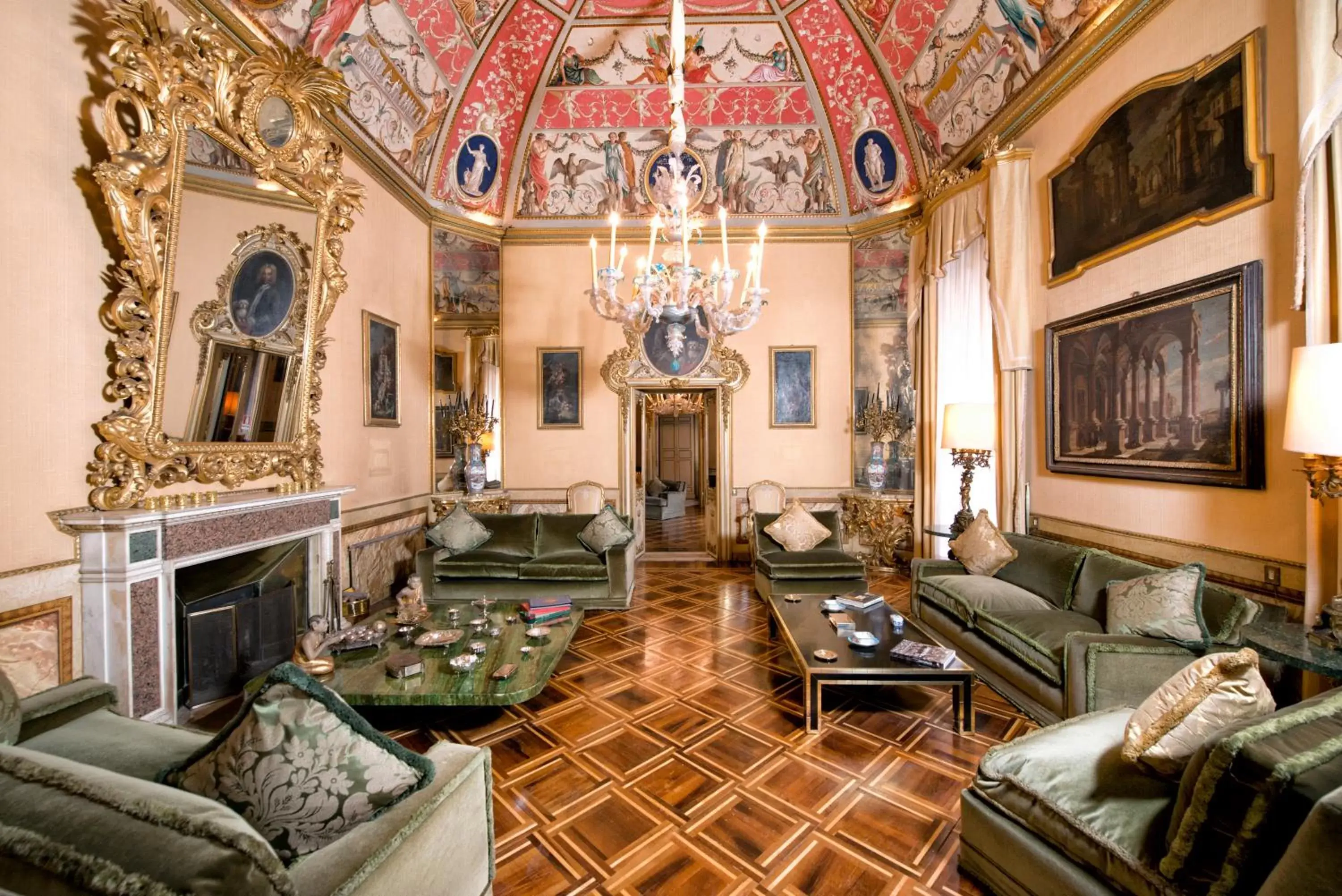 Living room in Residenza Ruspoli Bonaparte