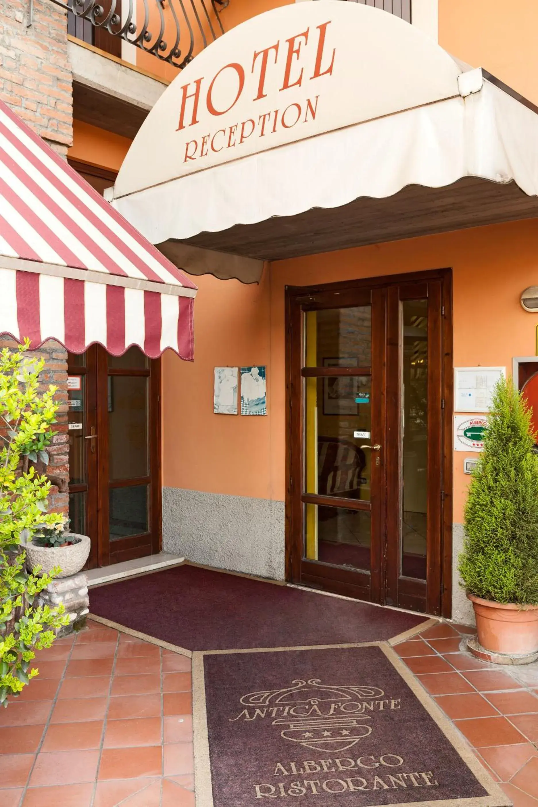 Facade/entrance in Hotel Antica Fonte