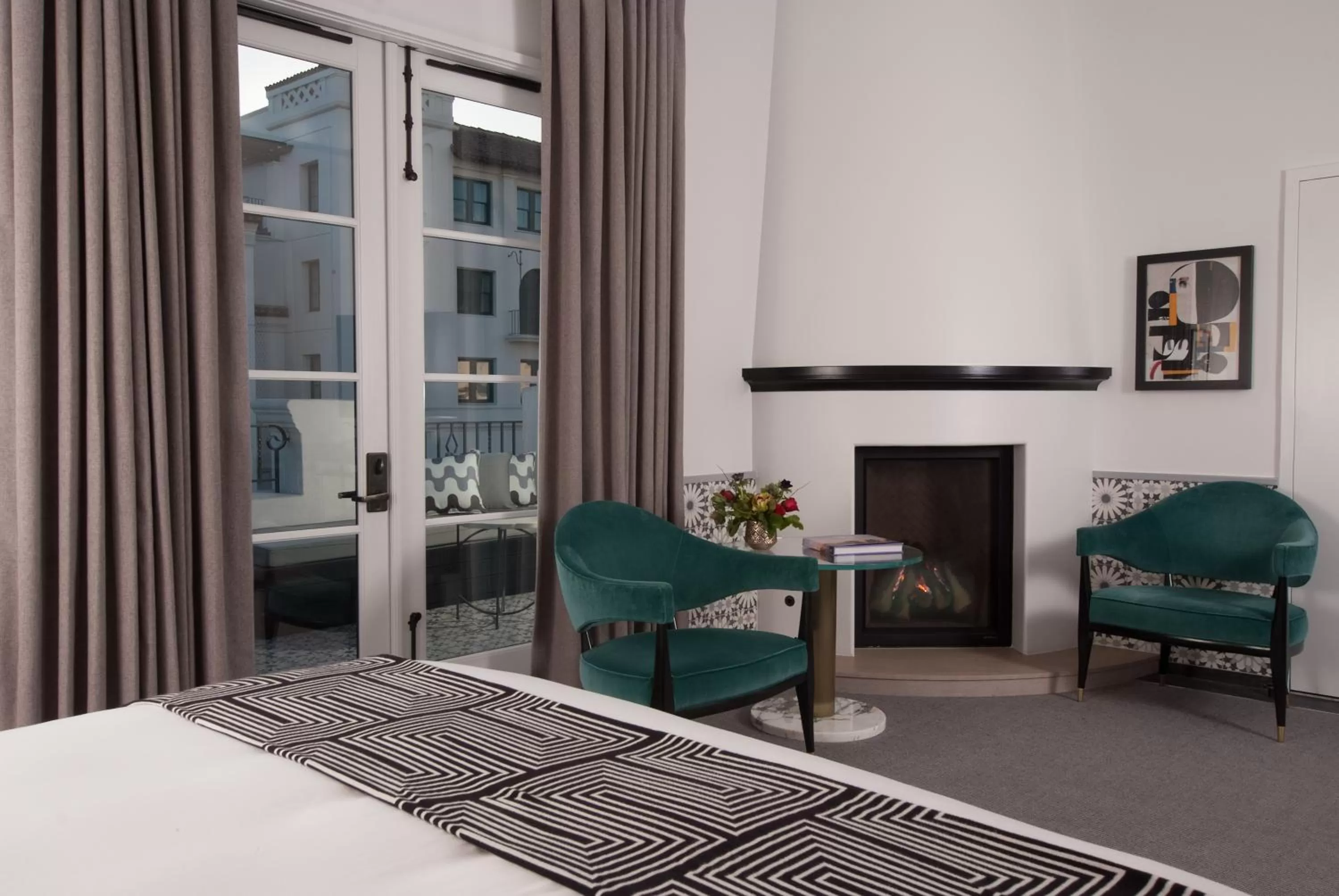 Living room, Bed in Hotel Californian