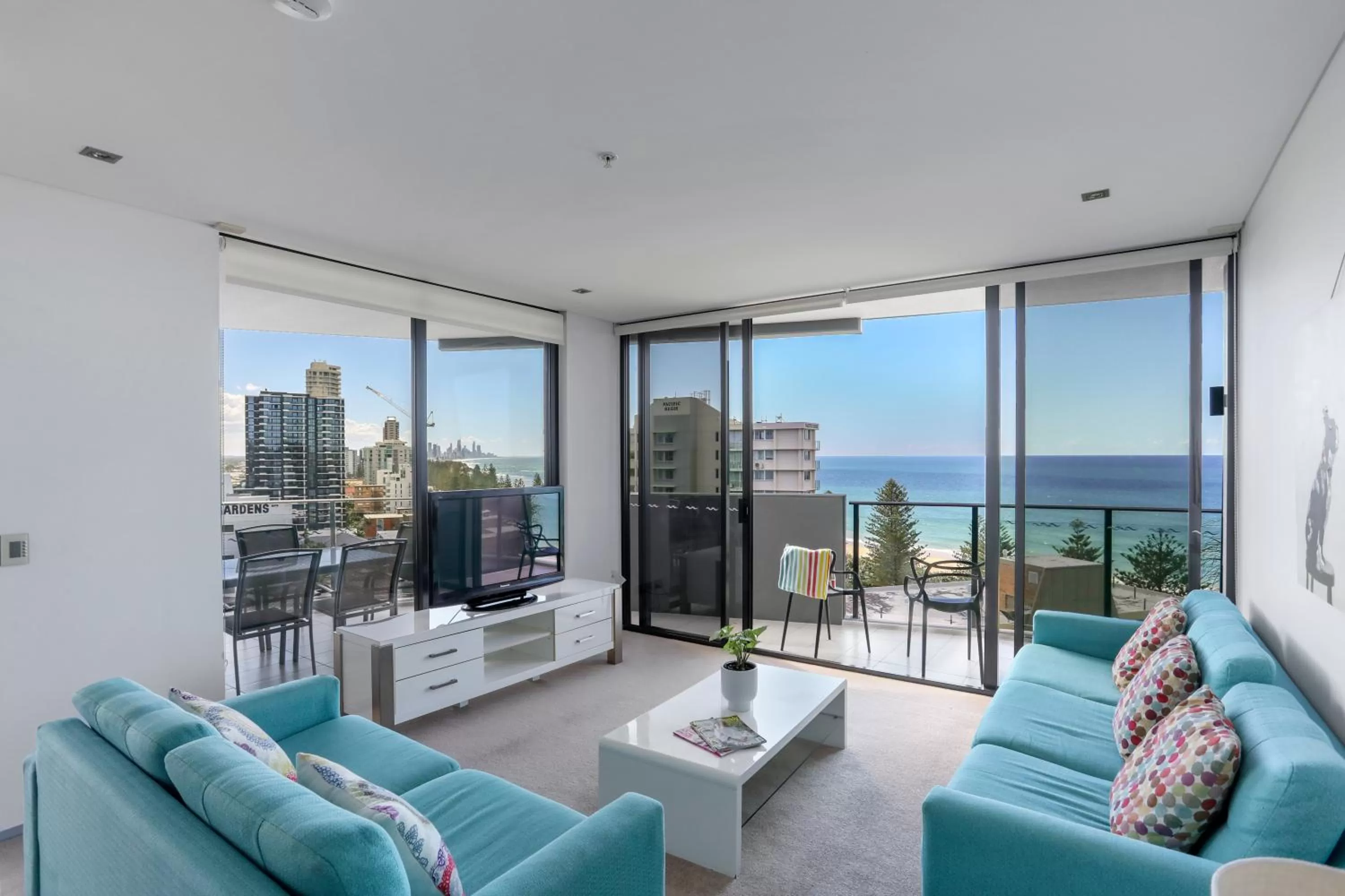 Living room in Ambience on Burleigh Beach