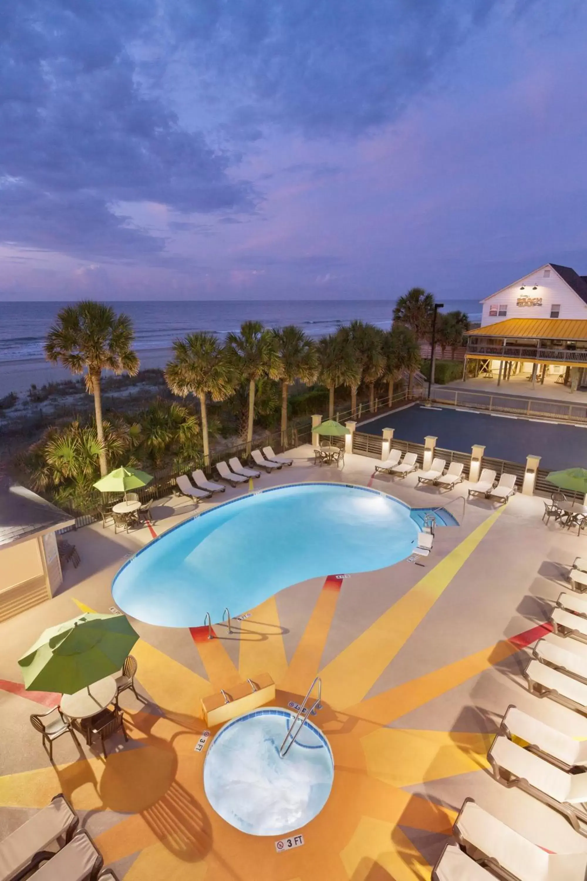 Pool View in Surfside Beach Oceanfront Hotel