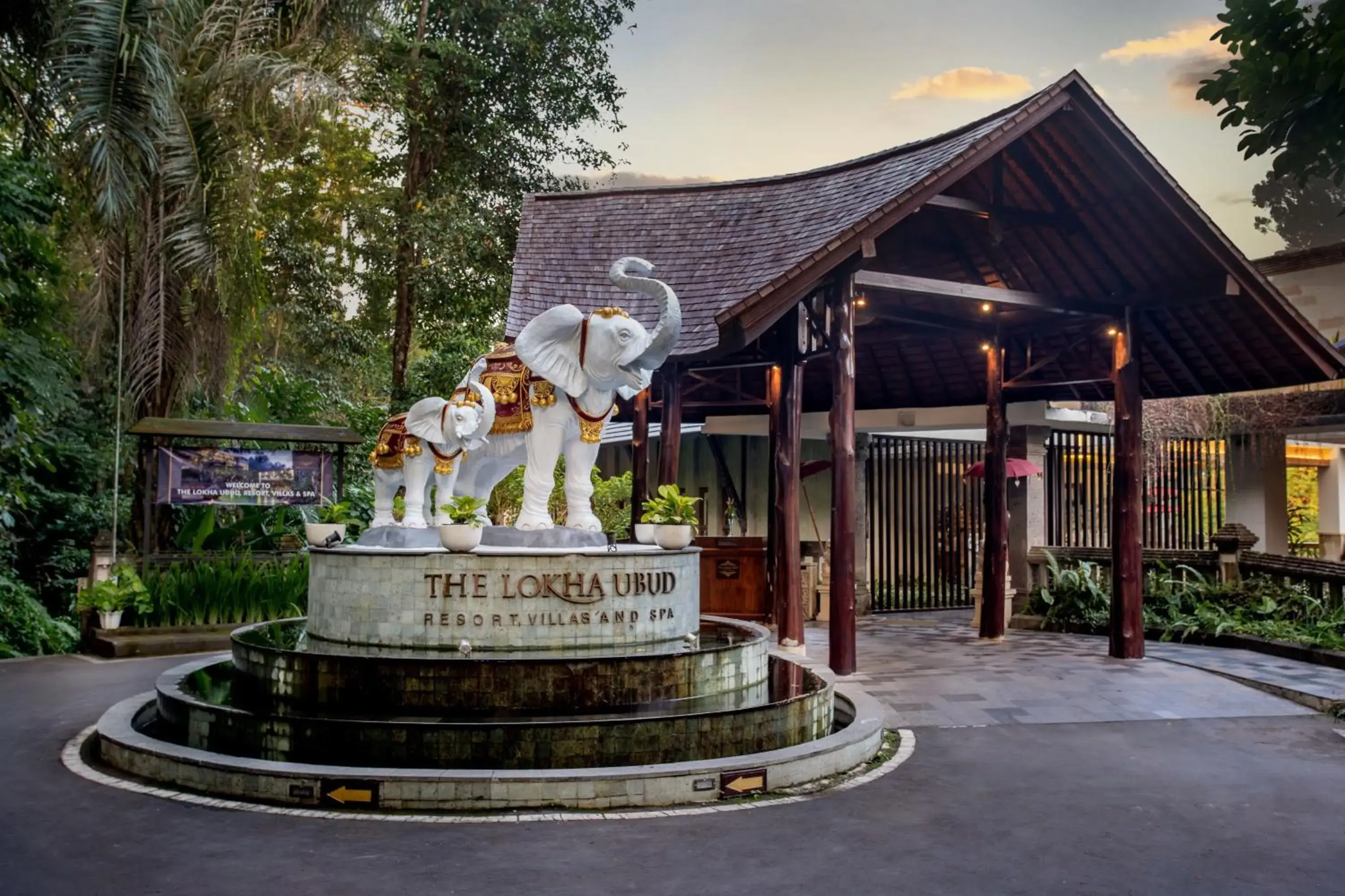 Facade/entrance, Property Building in The Lokha Ubud Resort Villas and Spa