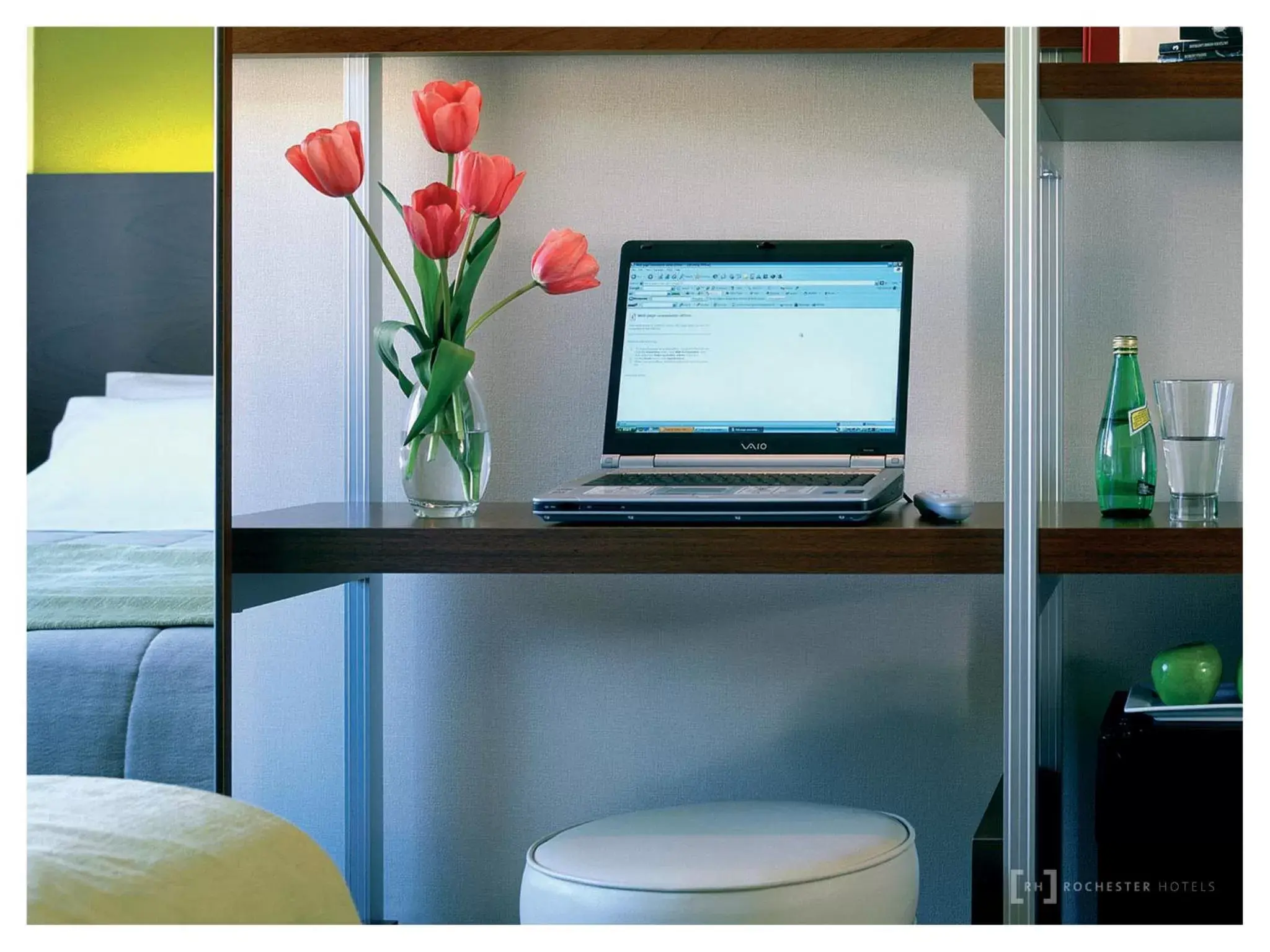 Seating area, Bed in Rochester Hotel Concept Seating area, Bed in Rochester Hotel Concept