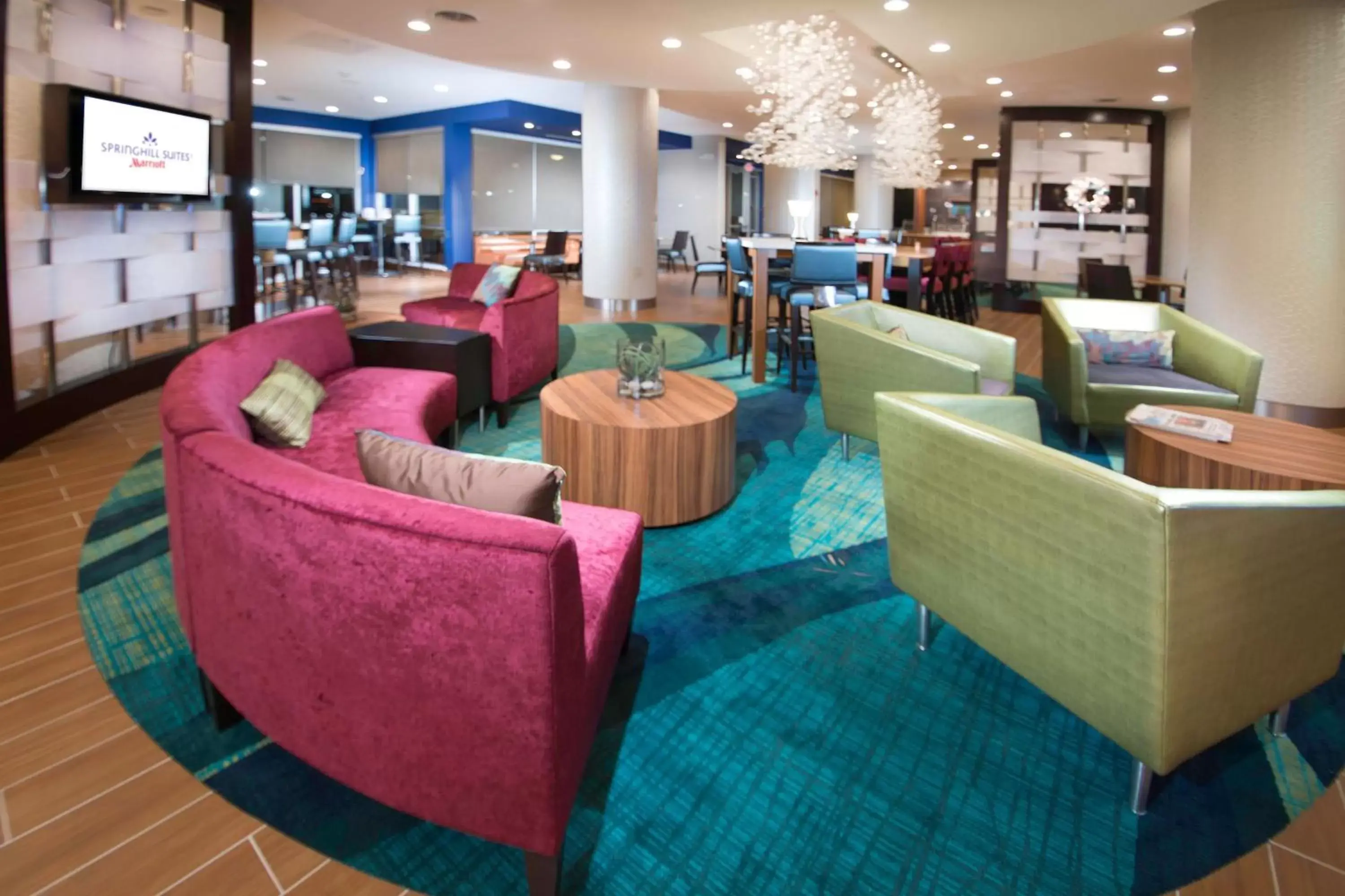 Lobby or reception, Lounge/Bar in SpringHill Suites by Marriott Houston Westchase