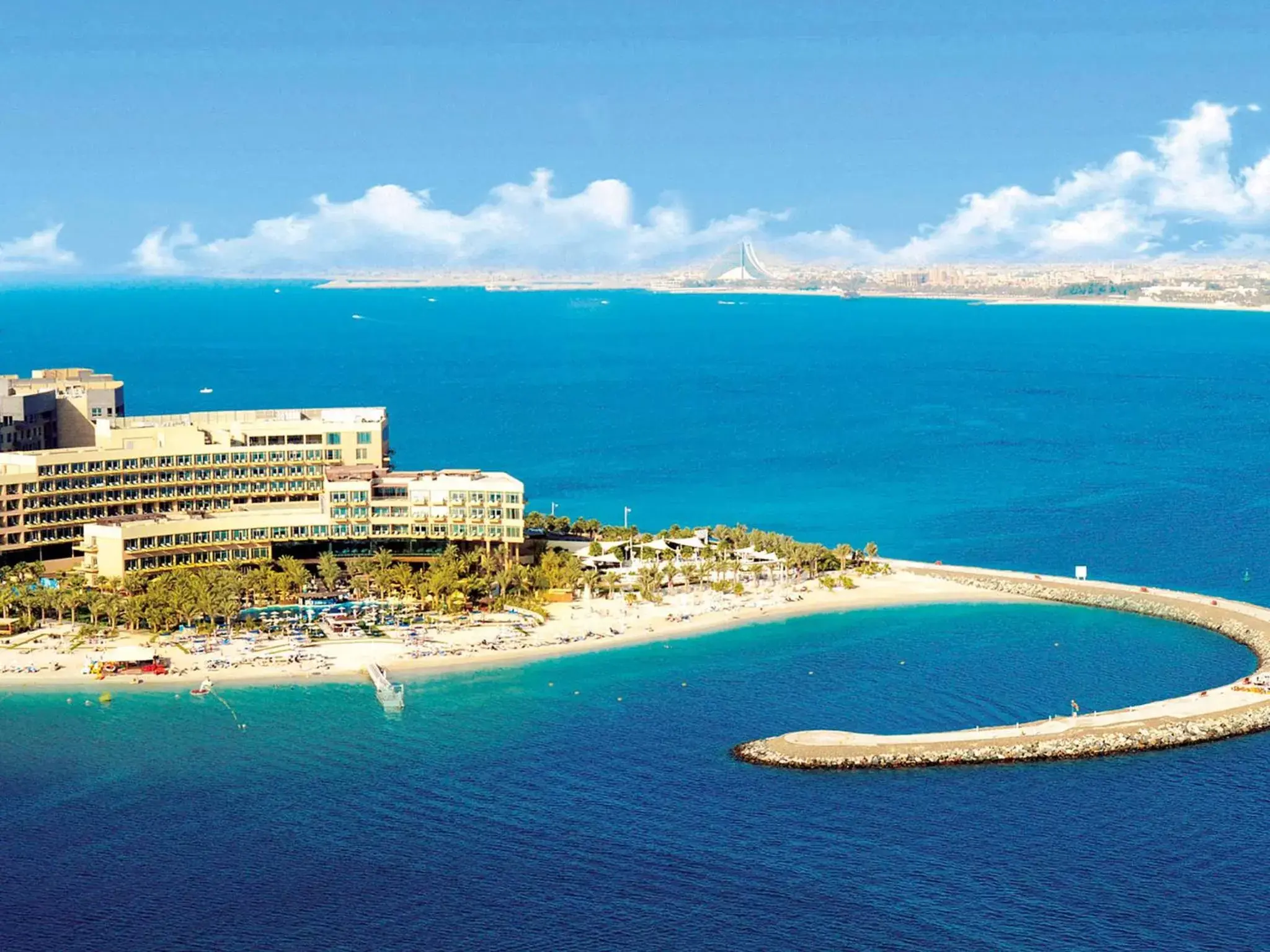 Beach, Bird's-eye View in Rixos The Palm Hotel & Suites - Ultra All Inclusive