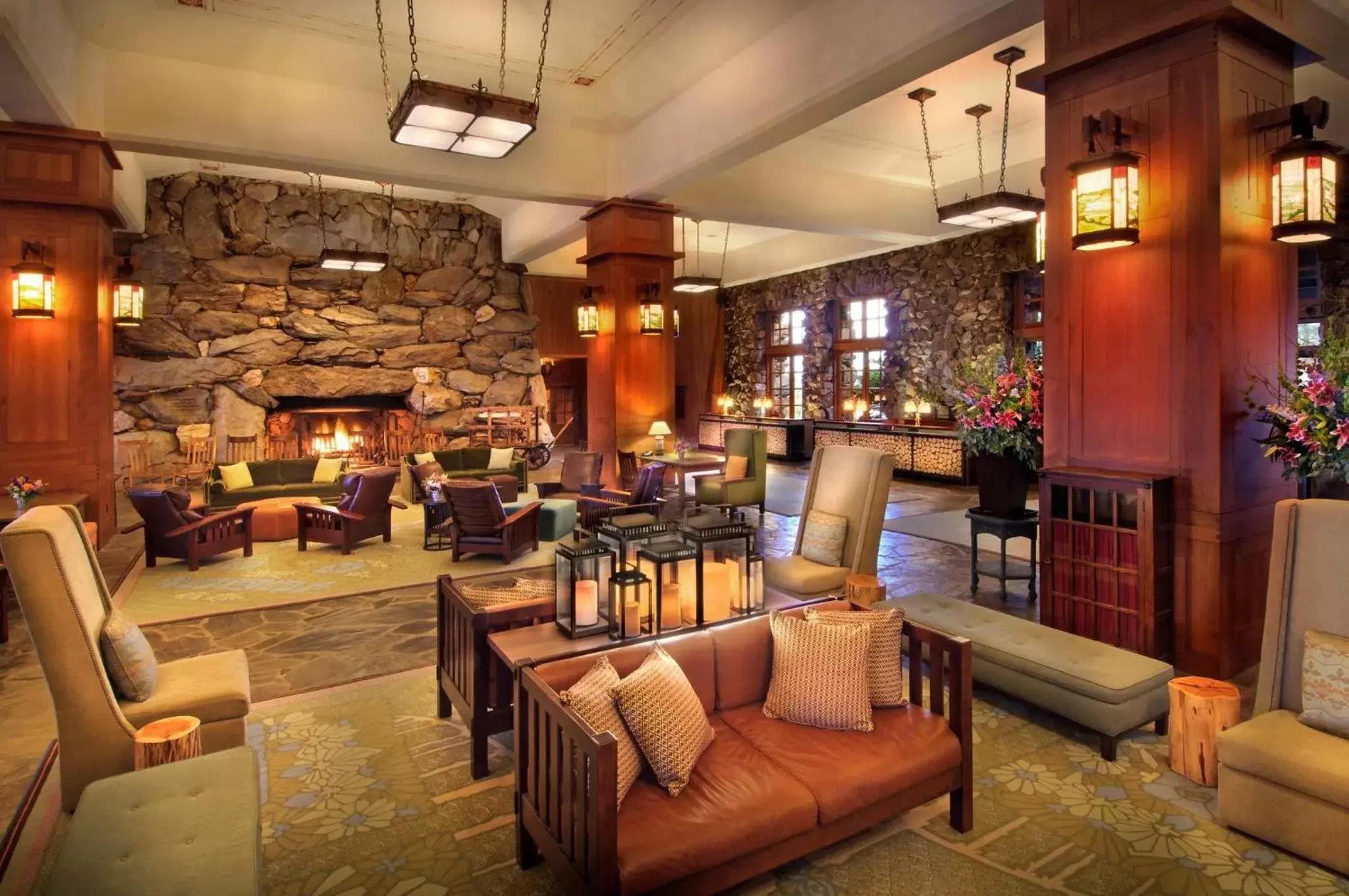 Lobby or reception, Lounge/Bar in The Omni Grove Park Inn - Asheville