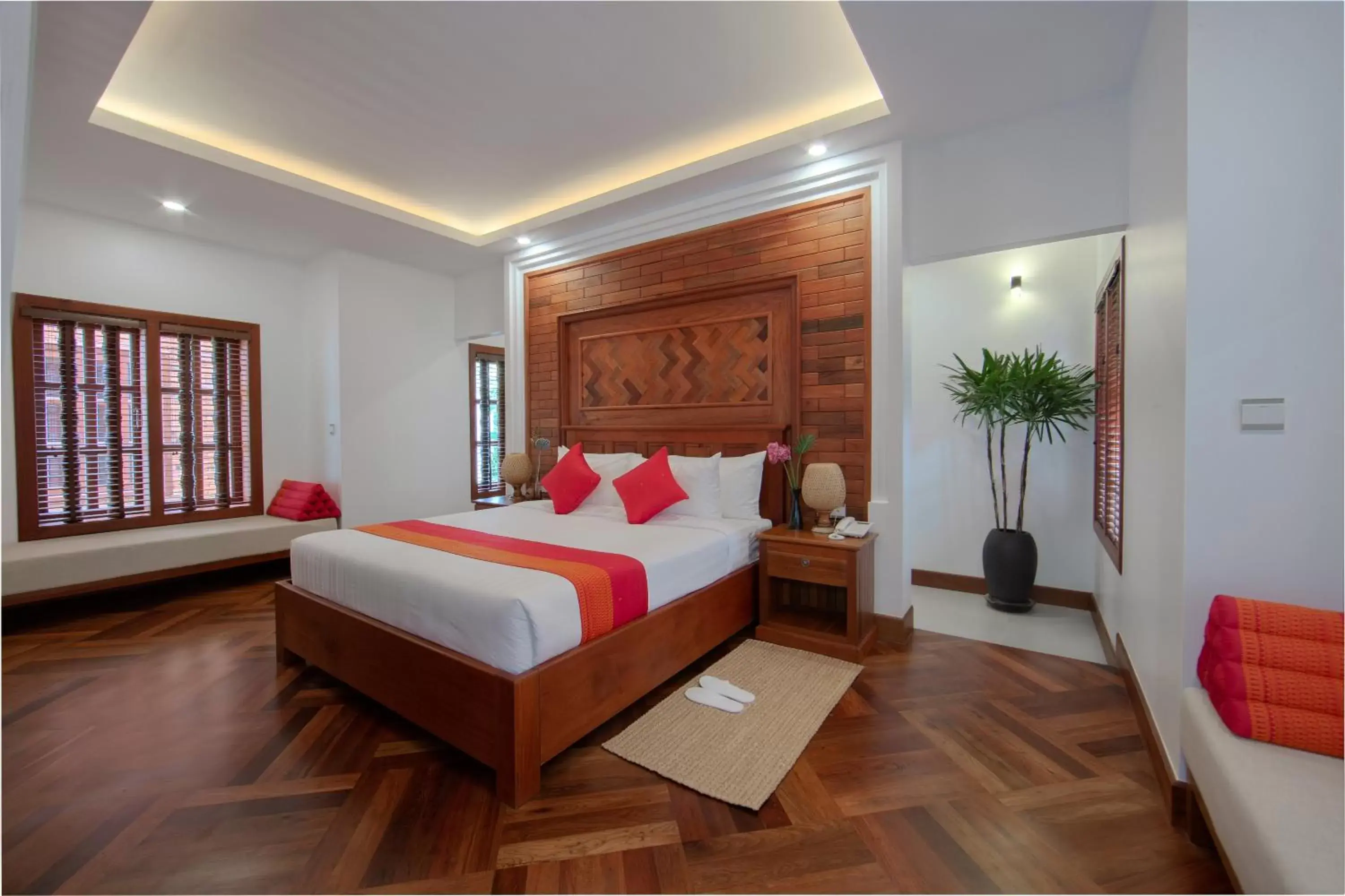 Bed in Angkor Privilege Resort & Spa