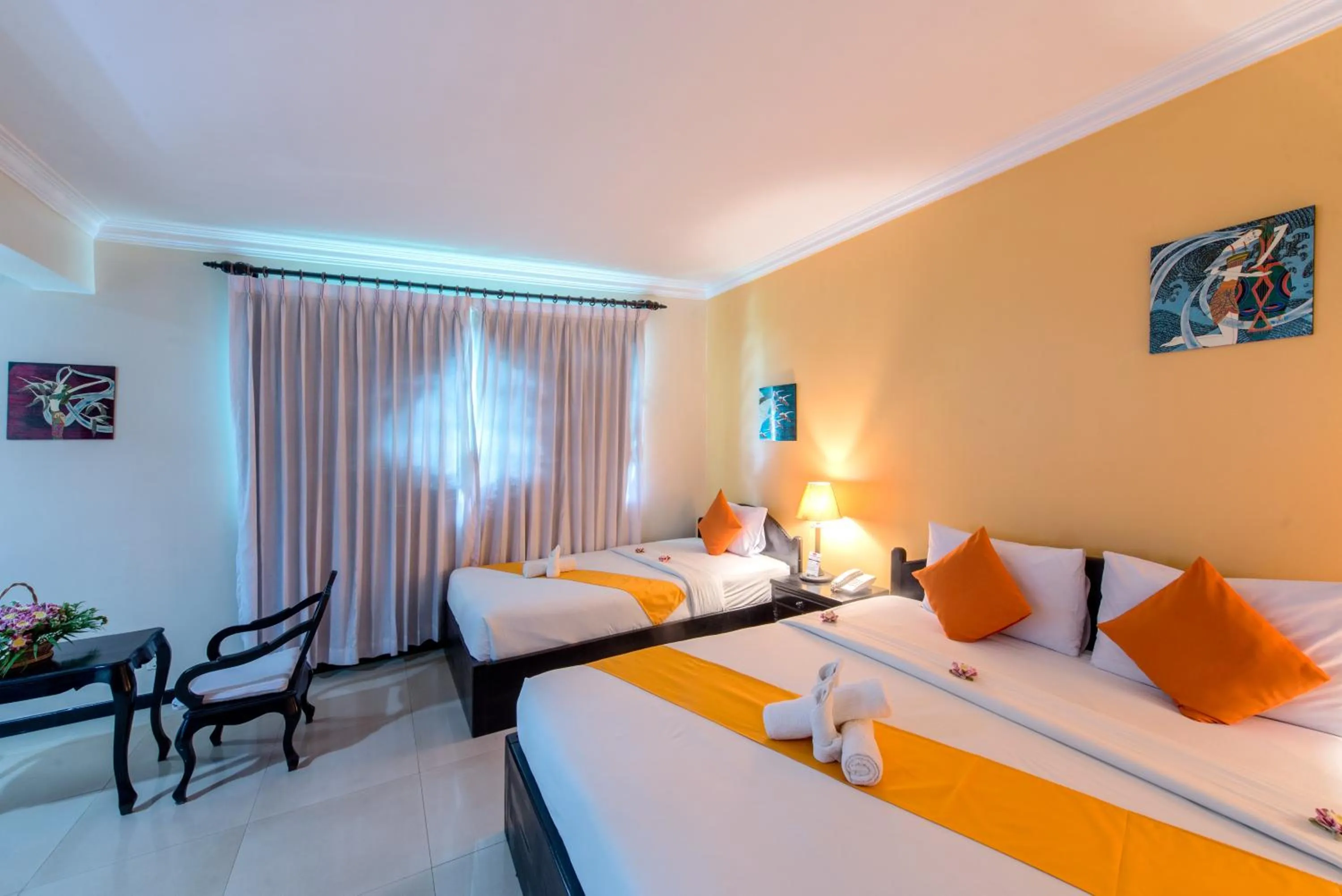 Photo of the whole room, Bed in JK Resident