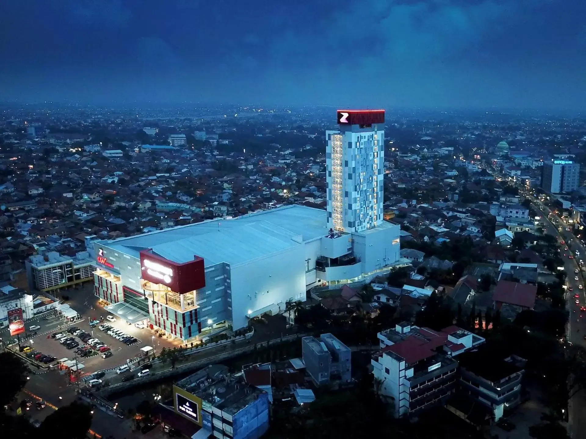 Night, Bird's-eye View in The Zuri Hotel Palembang