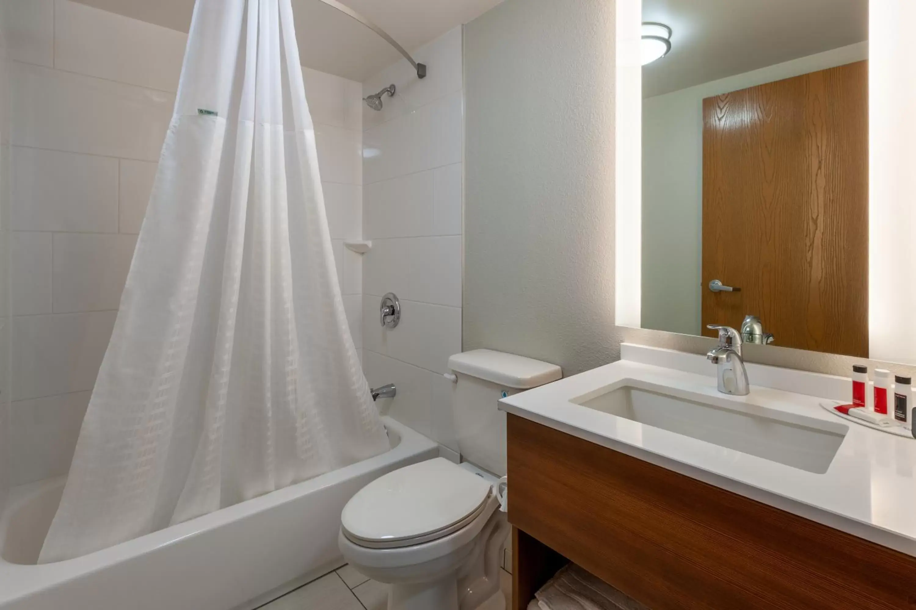 Bathroom in Microtel Inn & Suites by Wyndham Sunbury - Columbus North