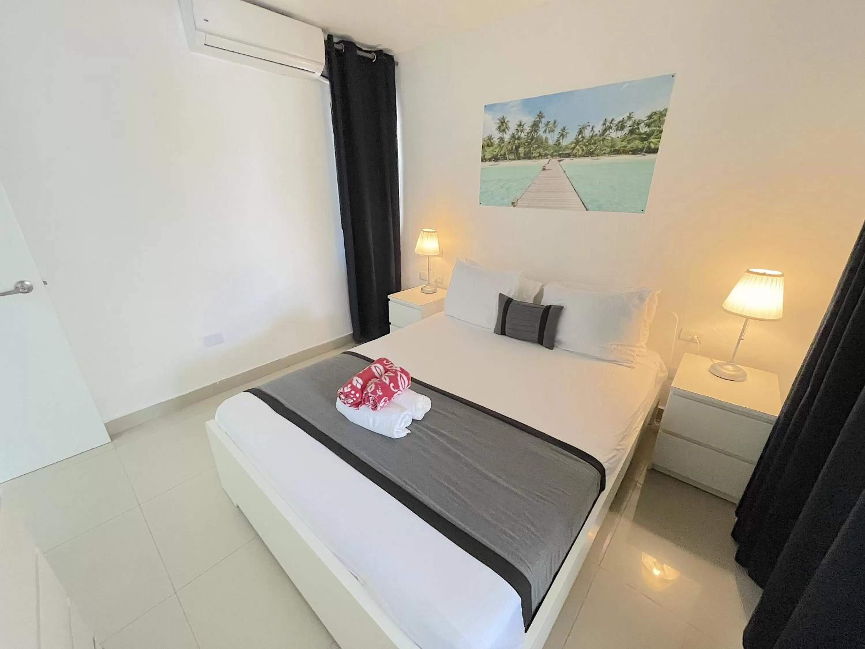 Bed in CARIBBEAN GALAXY HOTEL Los Corales BAVARO BEACH CLUB & SPA