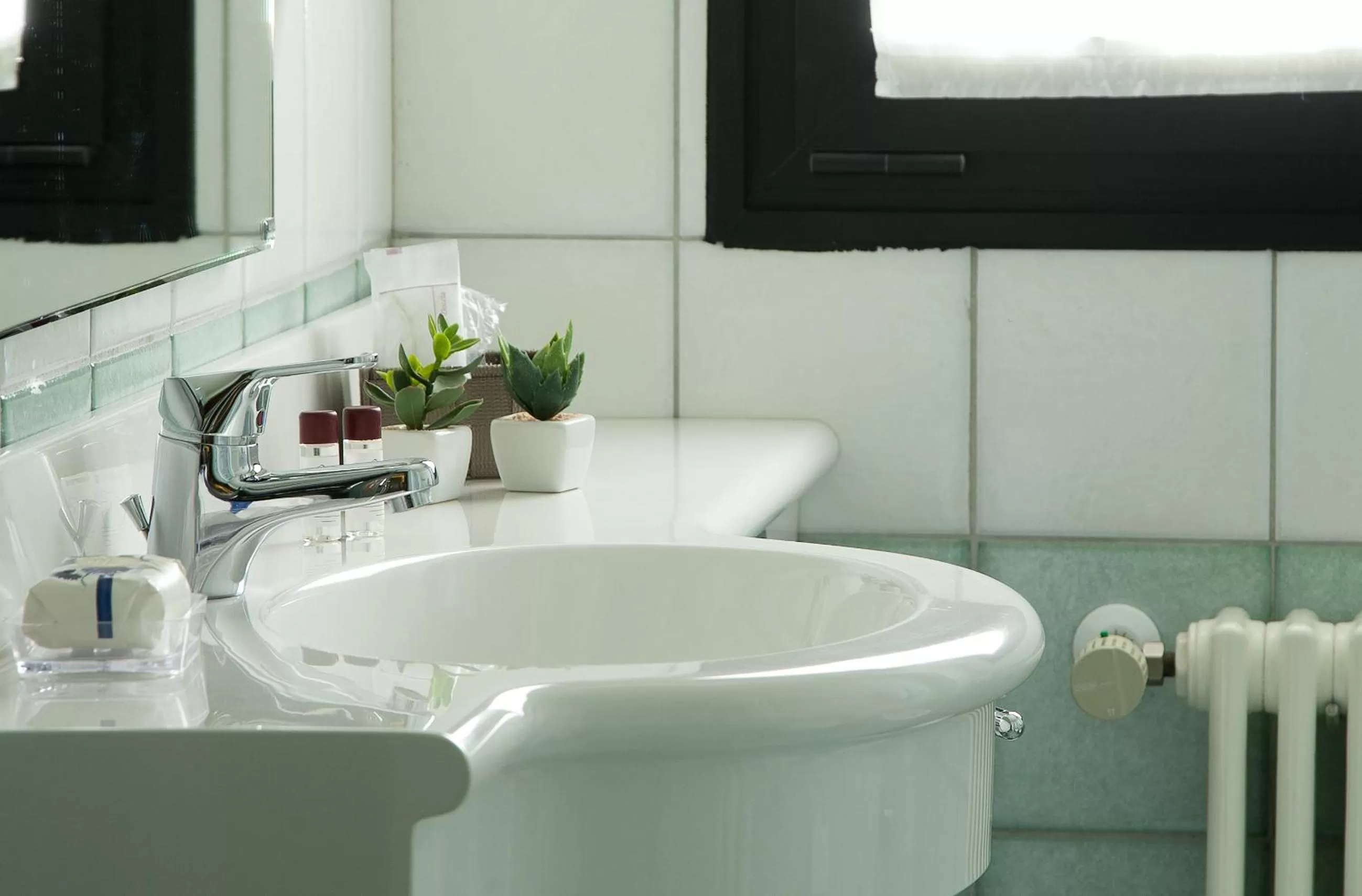 Bathroom in Hotel Leonardo da Vinci