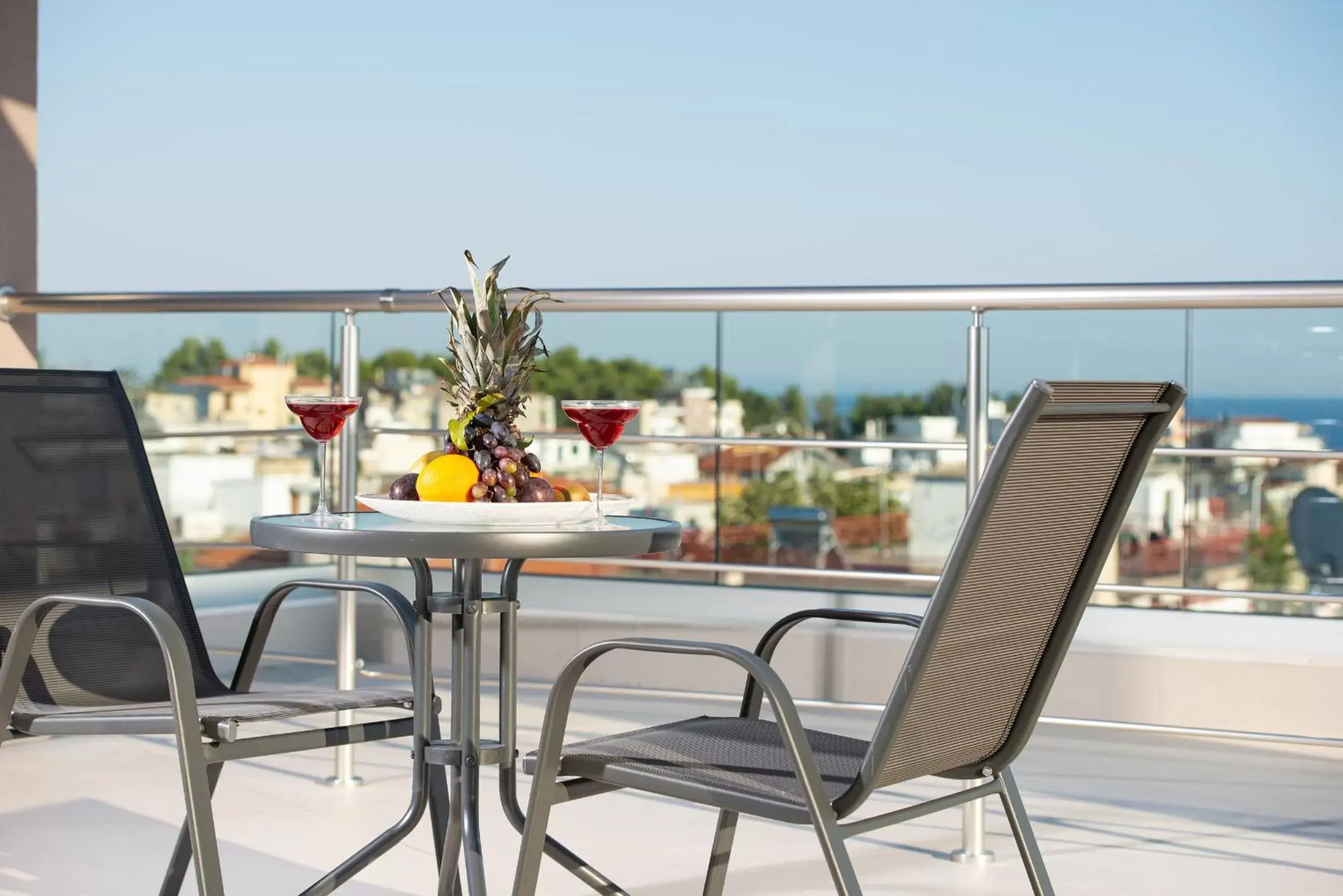 Balcony/Terrace in Light Blue Hotel