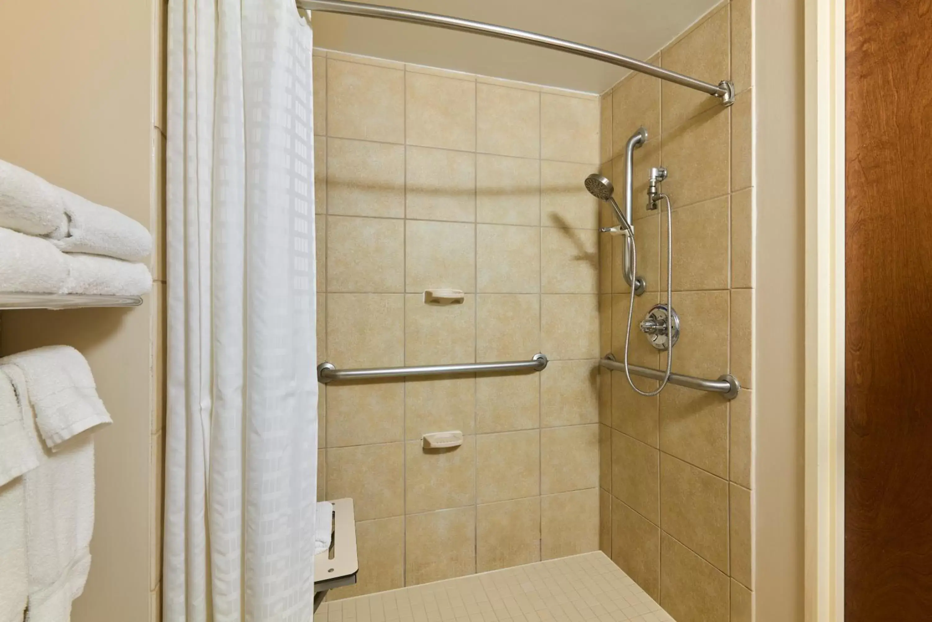 Shower, Bathroom in Candlewood Suites NYC -Times Square, an IHG Hotel