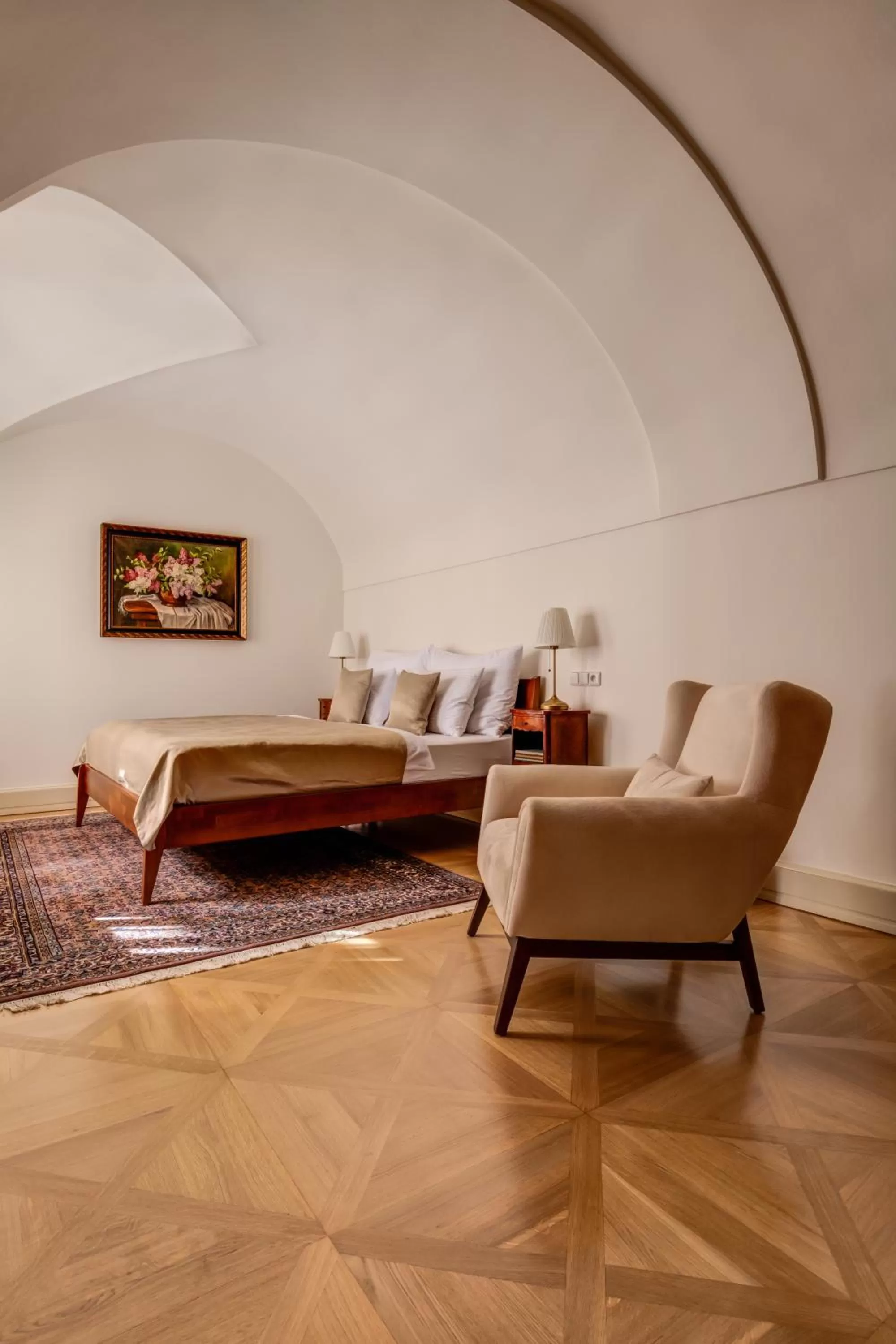 Bed in Hotel Nerudova 211