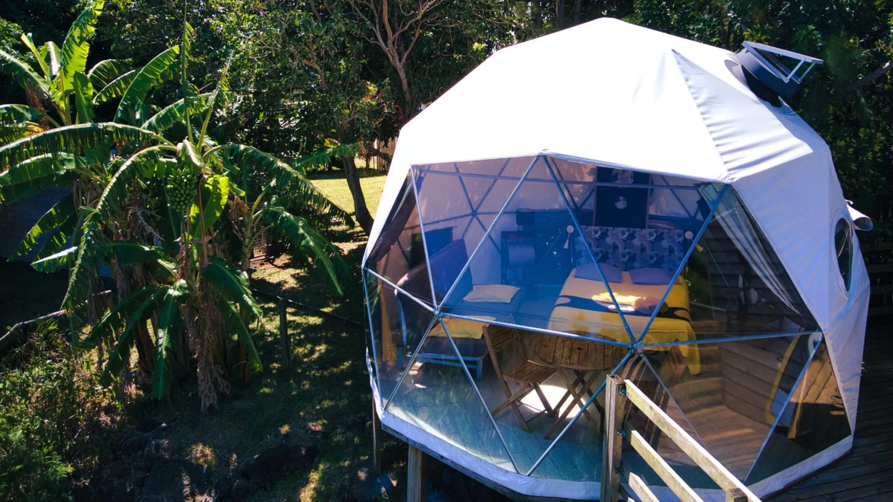 Bird's eye view in Bubble Dome Village