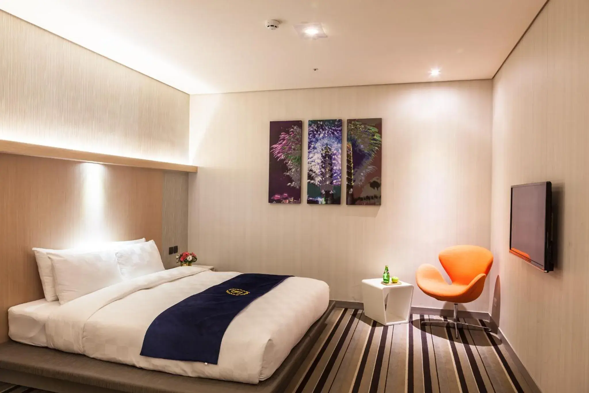 Bed in Taipei 101 SPARKLE Hotel Bed in Taipei 101 SPARKLE Hotel