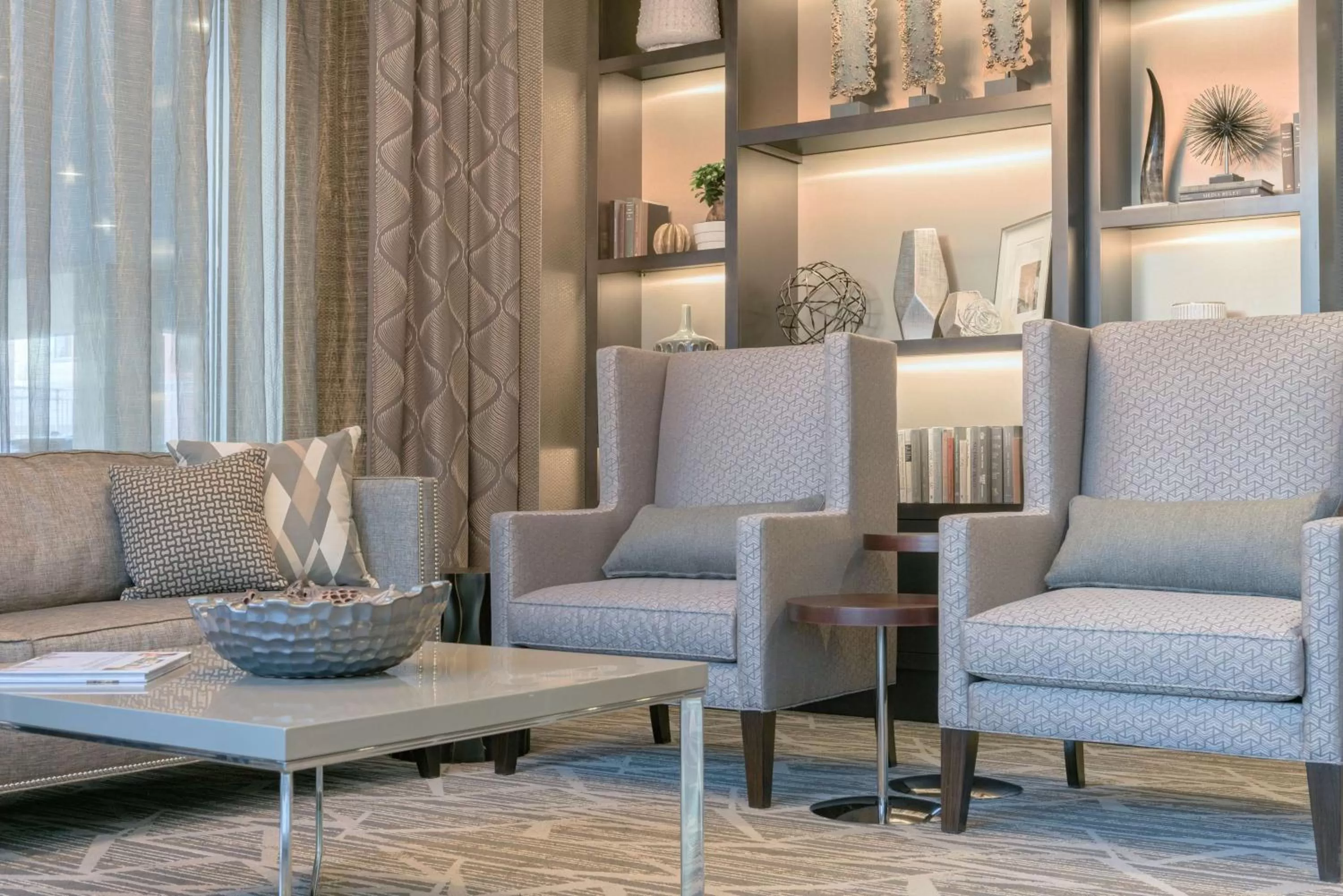 Lobby or reception in Hampton Inn & Suites-Worcester, MA