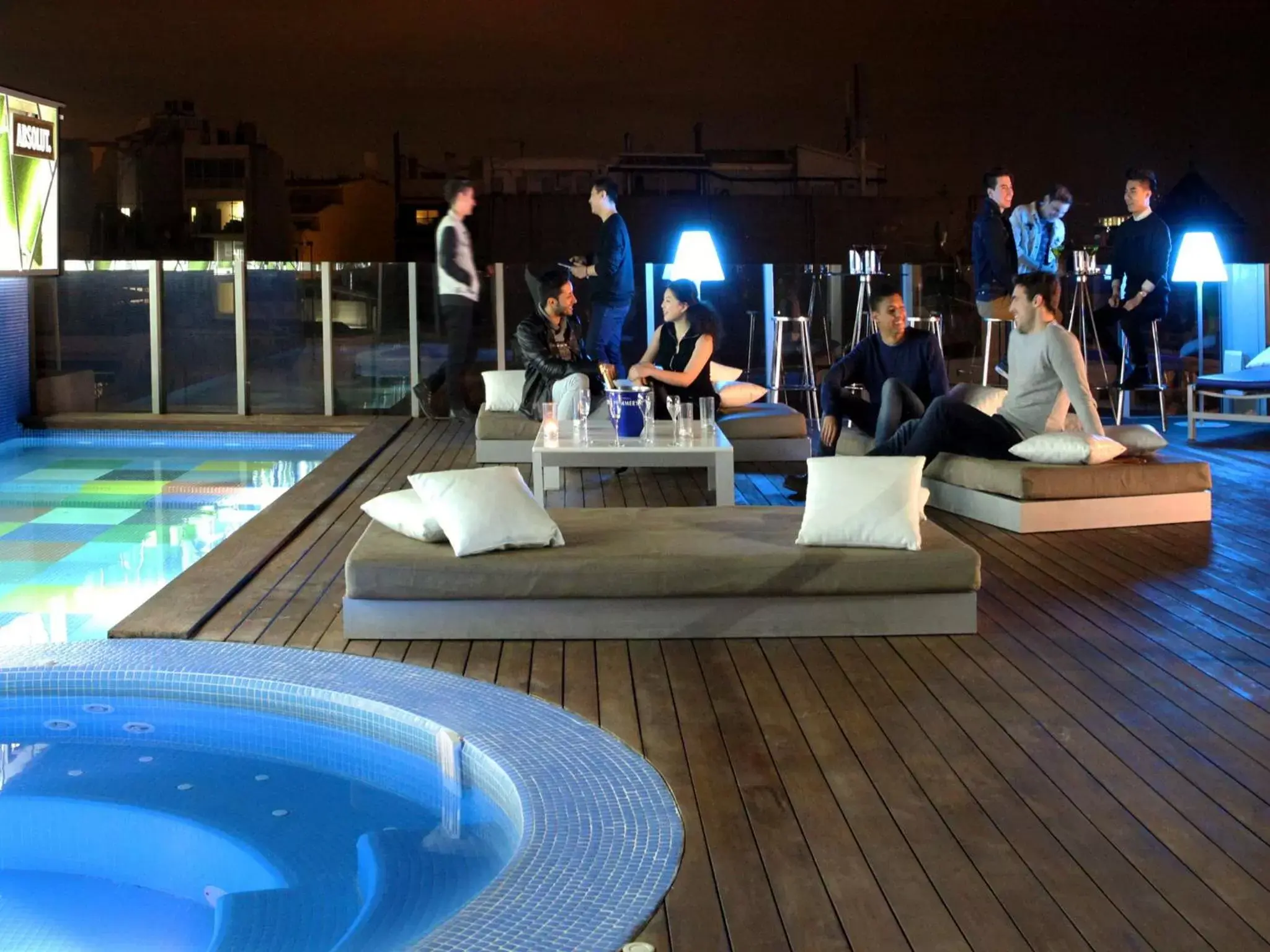 Night, Swimming Pool in Axel Hotel Barcelona & Urban Spa- Adults Only