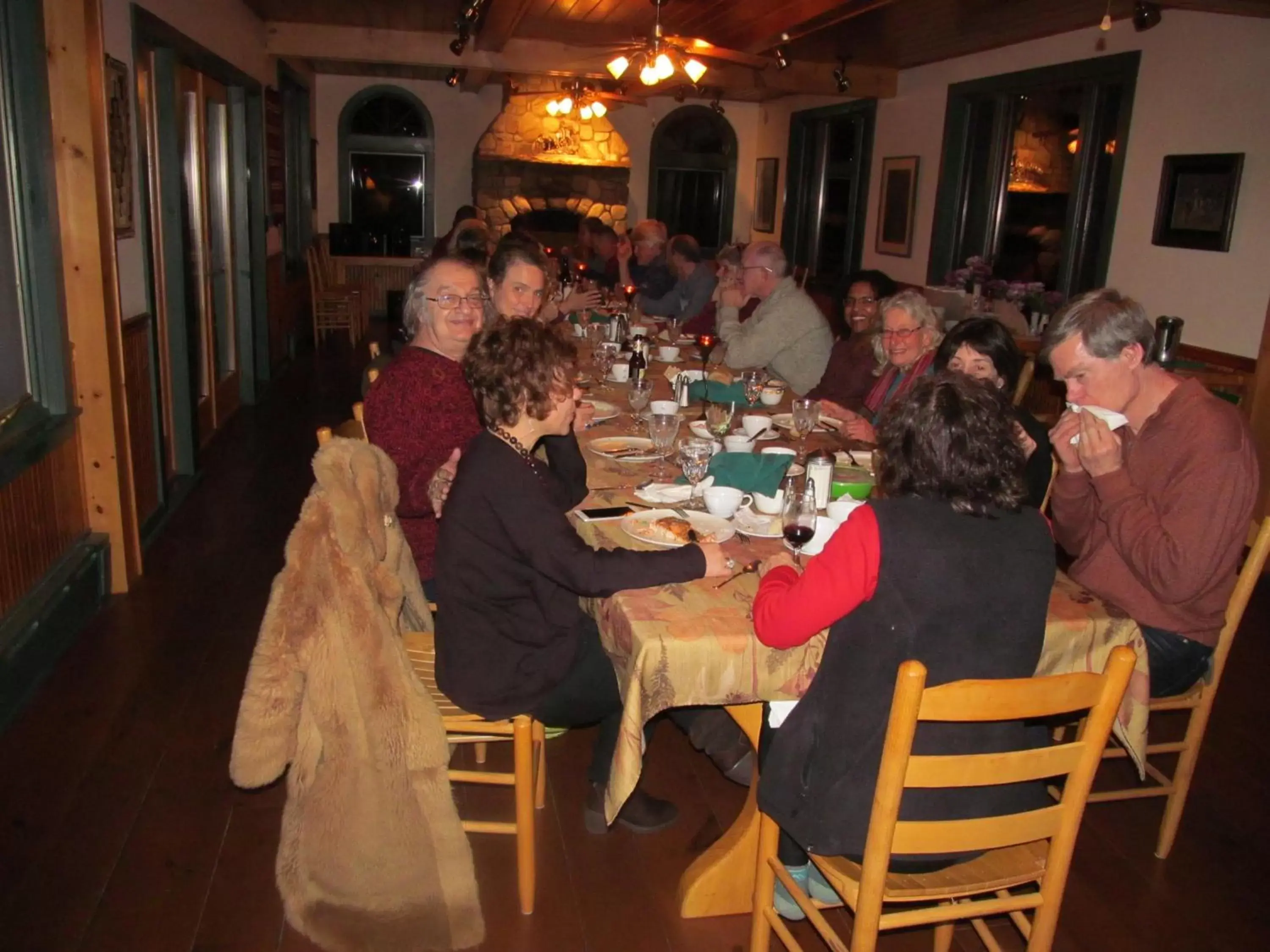 group of guests, Restaurant/Places to Eat in Trails End Inn