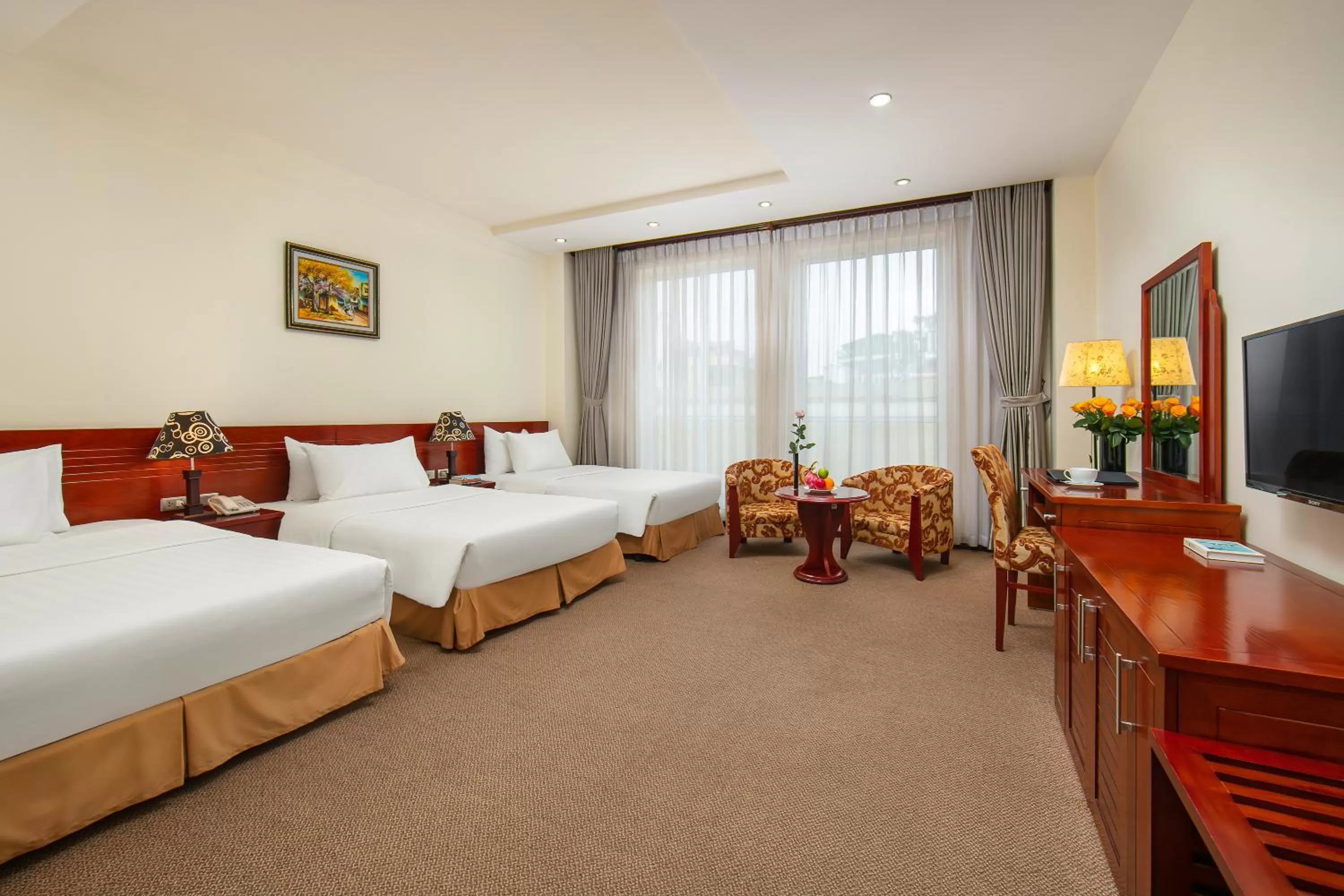 Bed in Hoa Dao Hotel