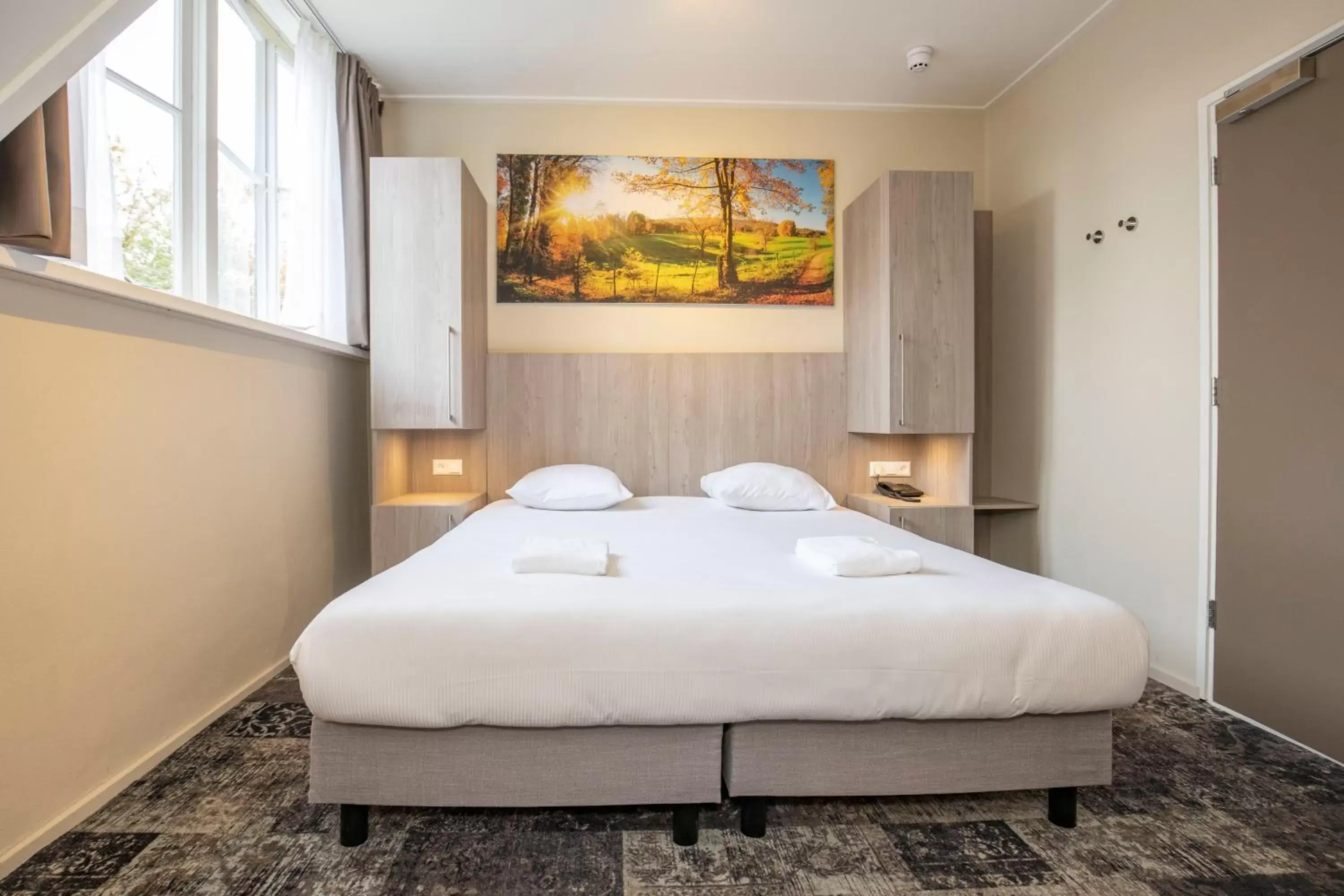 Photo of the whole room, Bed in Fletcher Hotel Landgoed Huis te Eerbeek