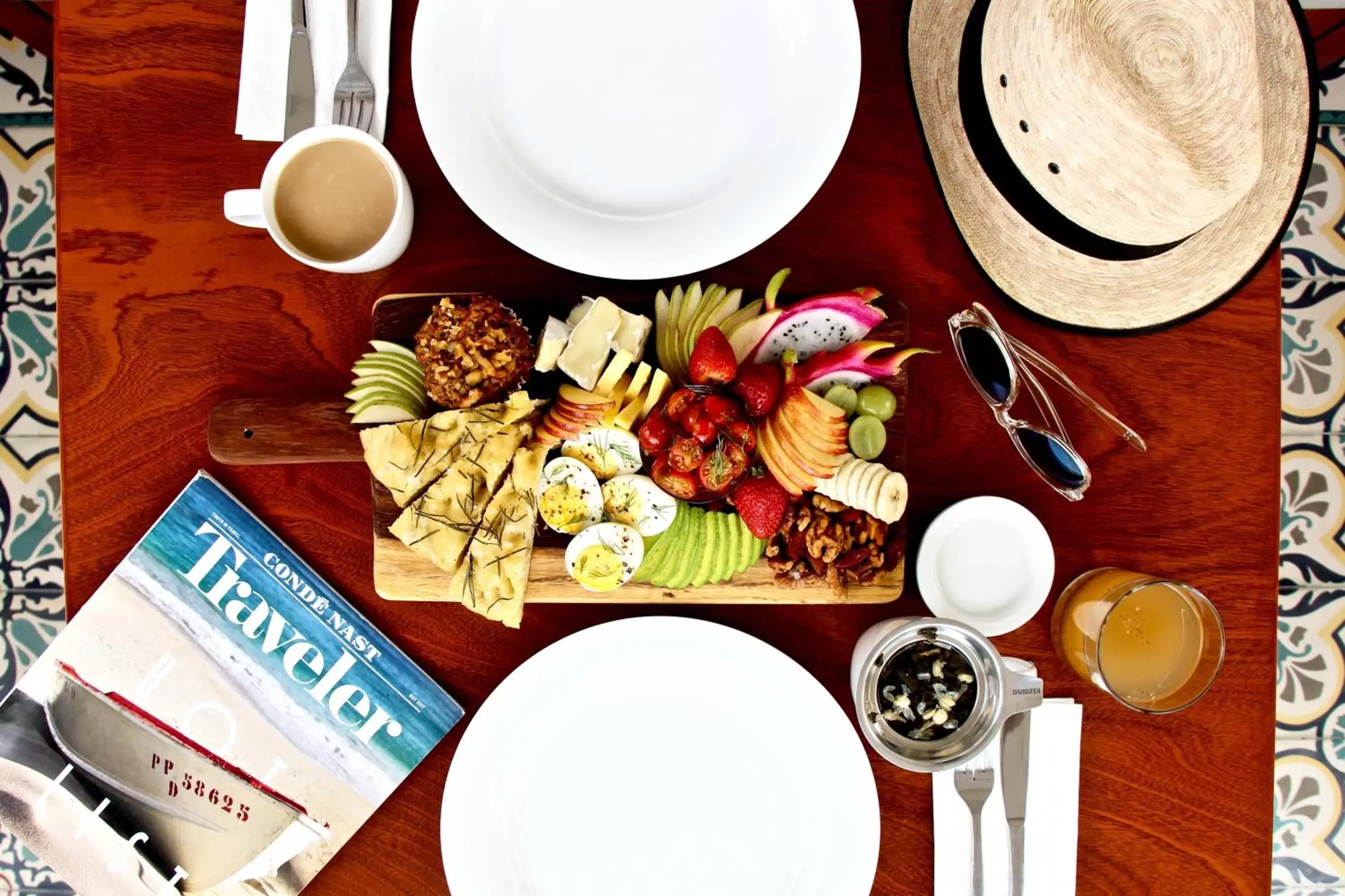 Food close-up, Dining Area in The Diplomat Boutique Hotel