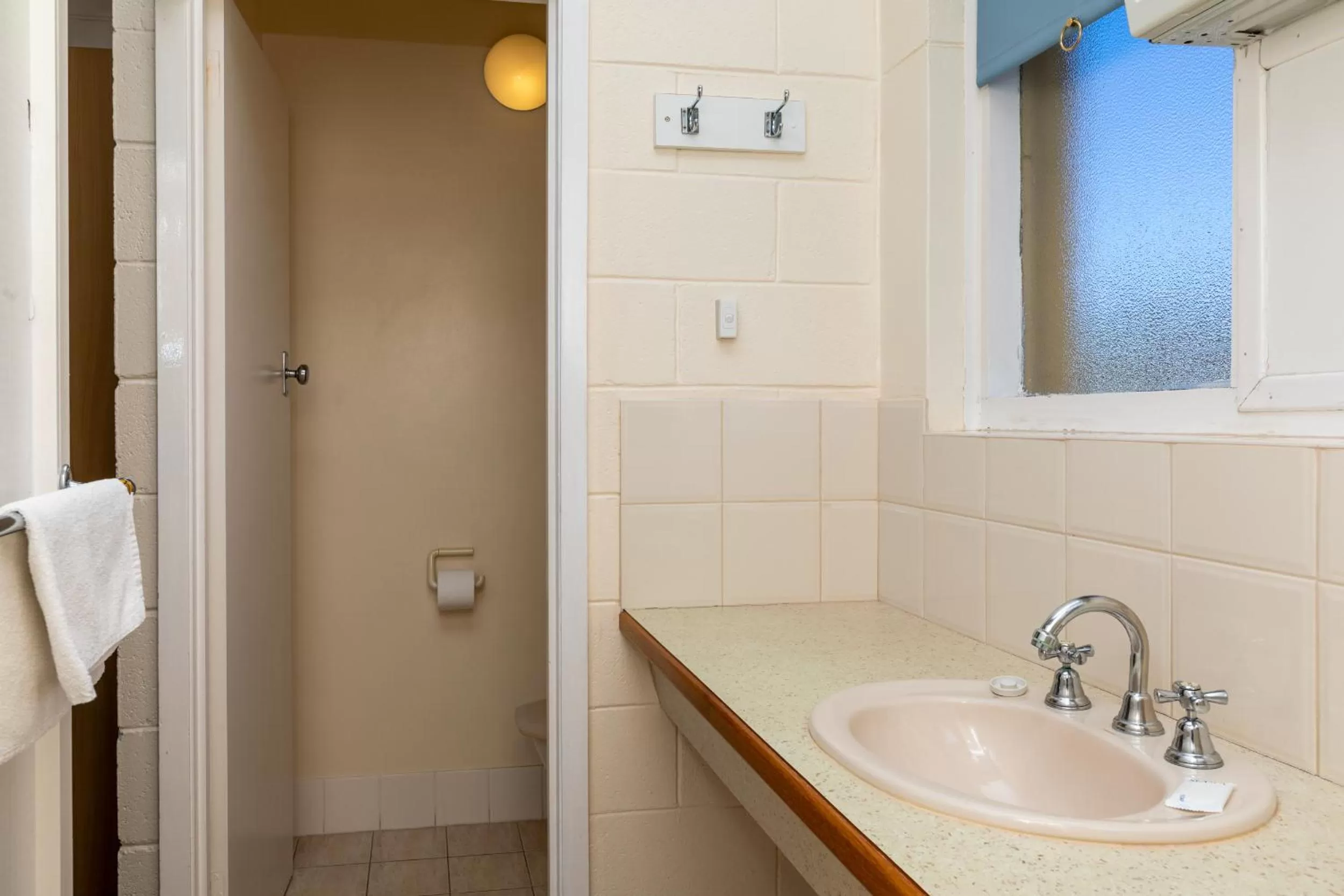 Bathroom in Blue Seas Motel