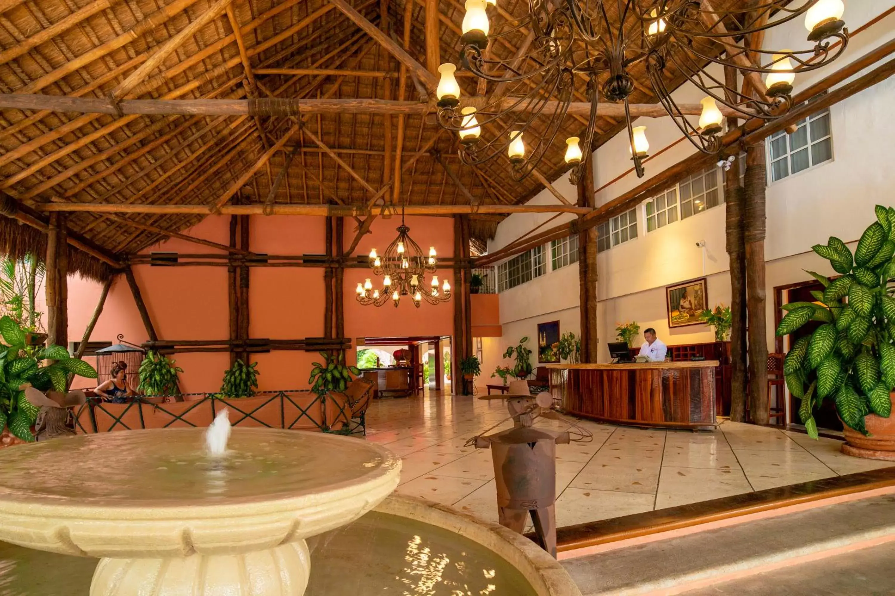 Lobby or reception in Hotel Chichen Itza